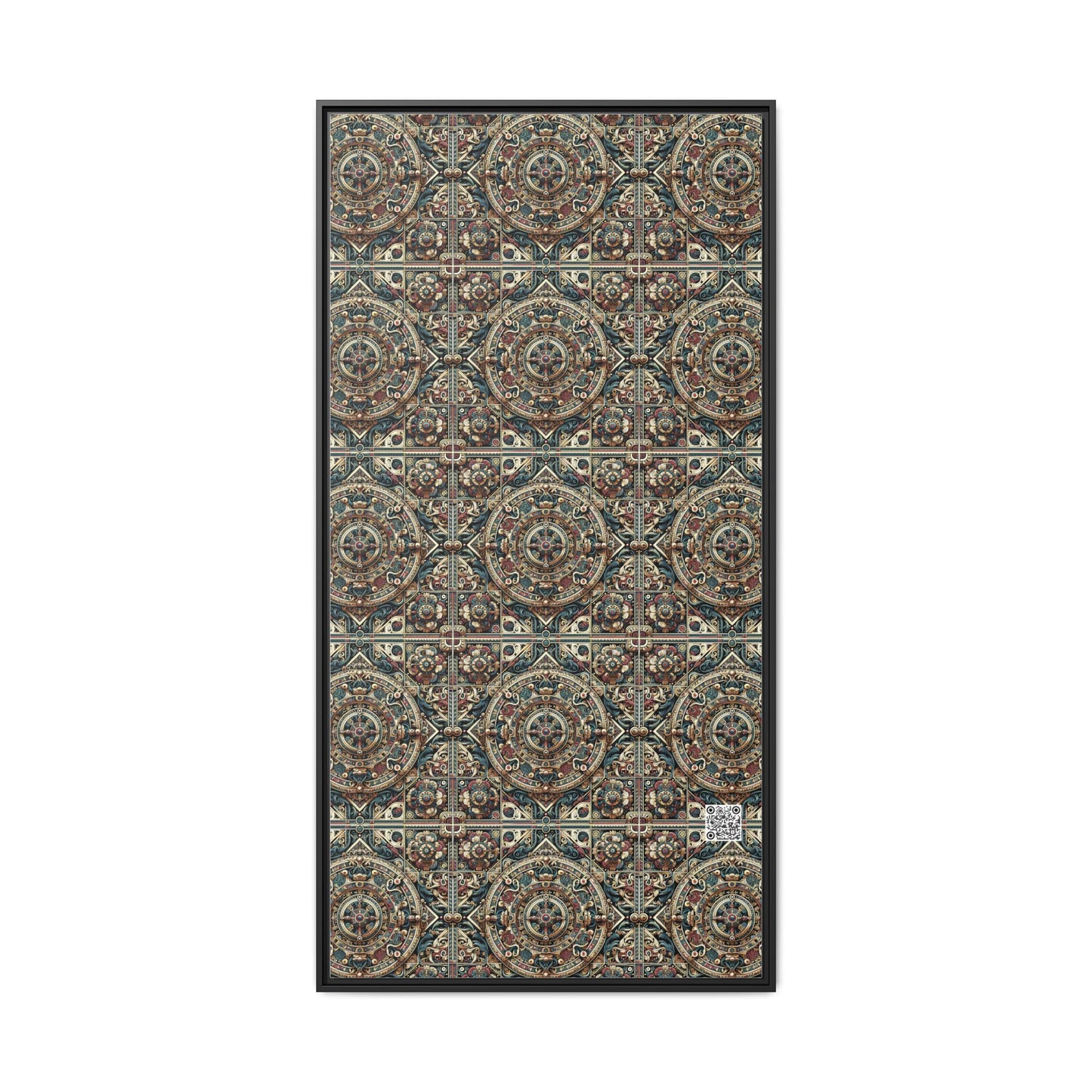 Urban Renaissance Historical Fusion With Street Edge Matte Canvas, Framed (multi-Color) - 8404 Design-57 A