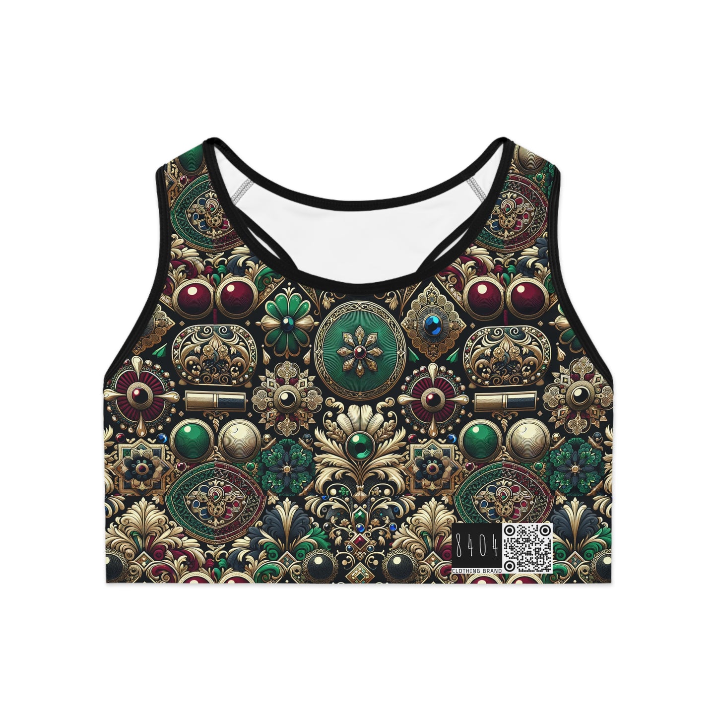 Neo-Dandyism Modern Dandy Streetwear Sports Bra - 8404 Design-54