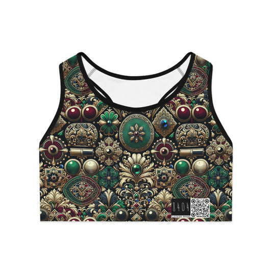 Neo-Dandyism Modern Dandy Streetwear Sports Bra - 8404 Design-54
