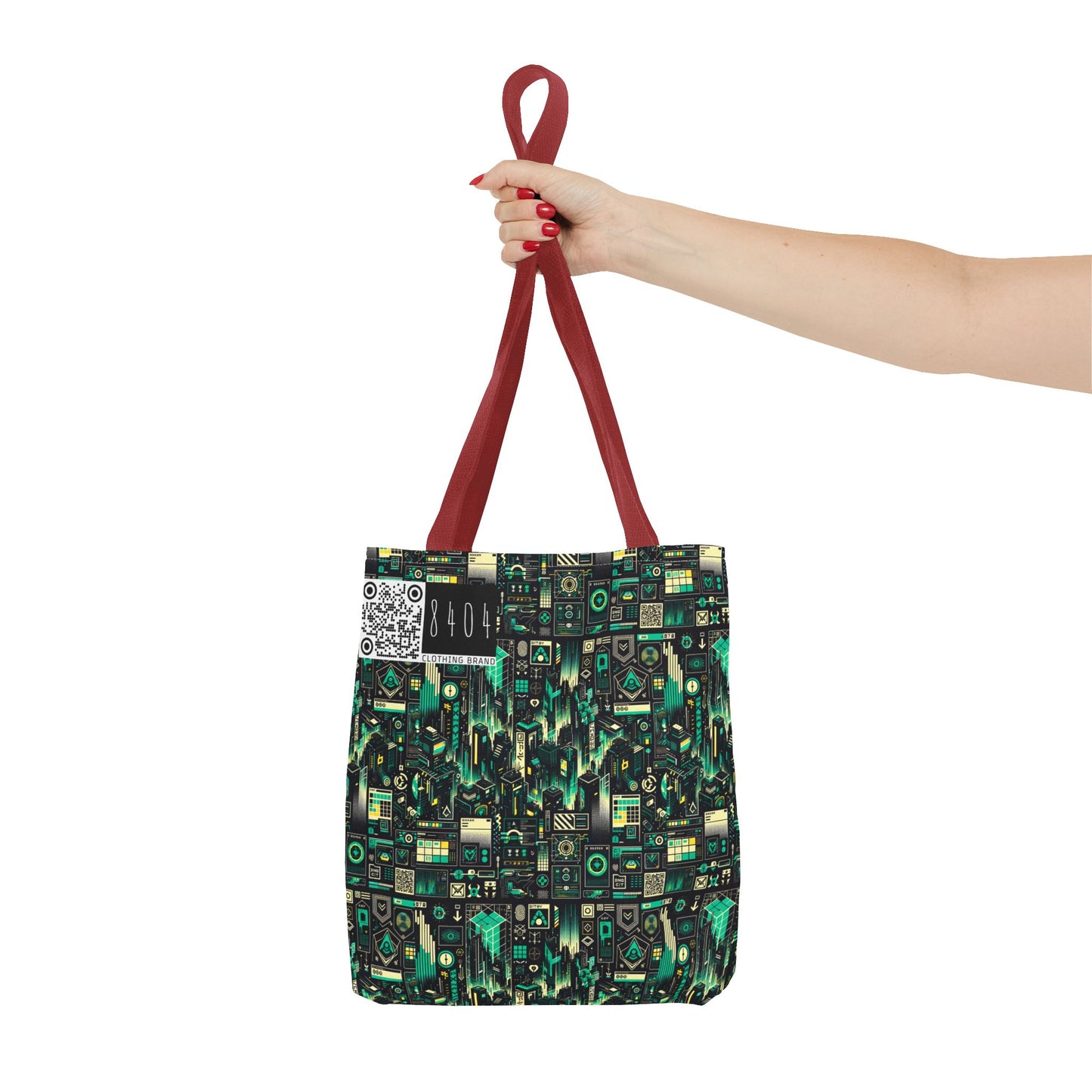 Digital Dystopia Tech Noir Tote Bag - 8404 Design-63