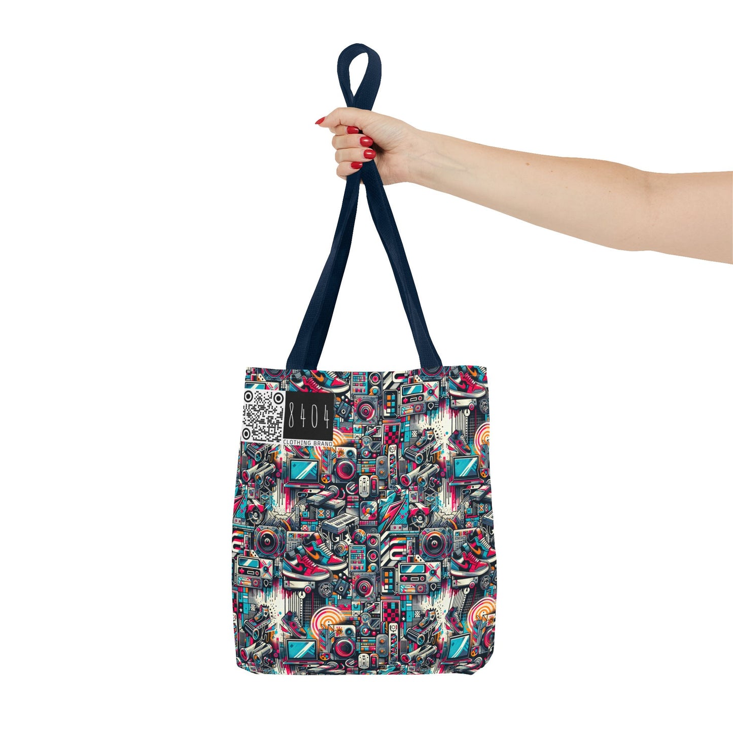 Urban Graffiti Fusion Eclectic Street Art Meets Modern Tech Culture Tote Bag - 8404 Design-50