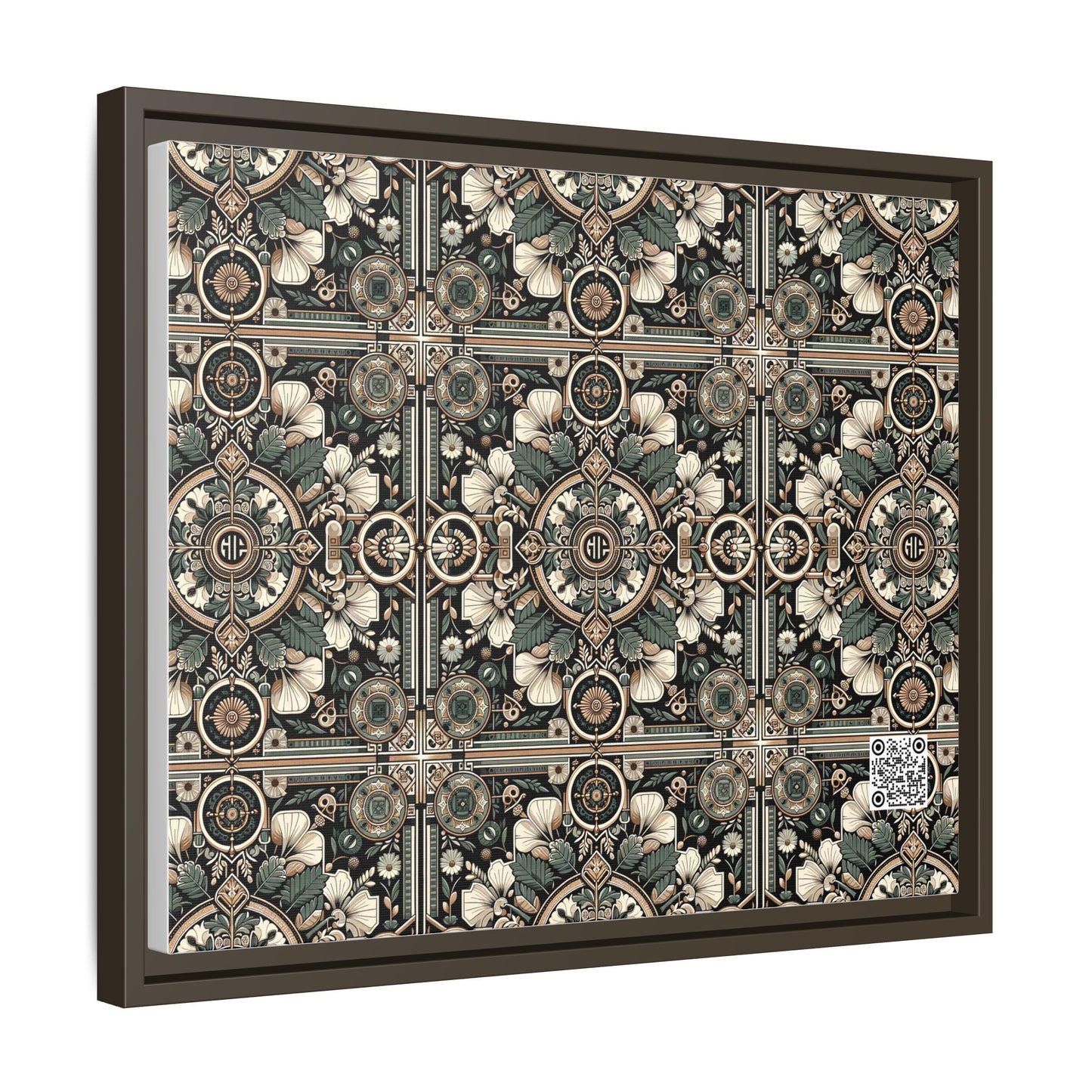 Cyber Garden Party Tech Garden Extravaganza Matte Canvas, Framed (multi-Color) - 8404 Design-66 A