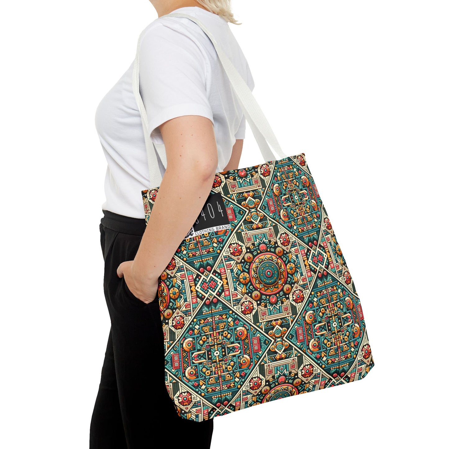 Cultural Fusion Tech Blend of Cultural Heritage With Tech-Inspired Elements Tote Bag - 8404 Design-74