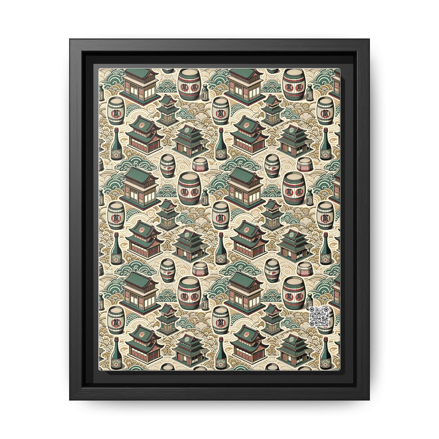 Cultural Artisanal Fusion Contemporary Cultural Elegance Matte Canvas, Framed (multi-Color) - 8404 Design-68 B