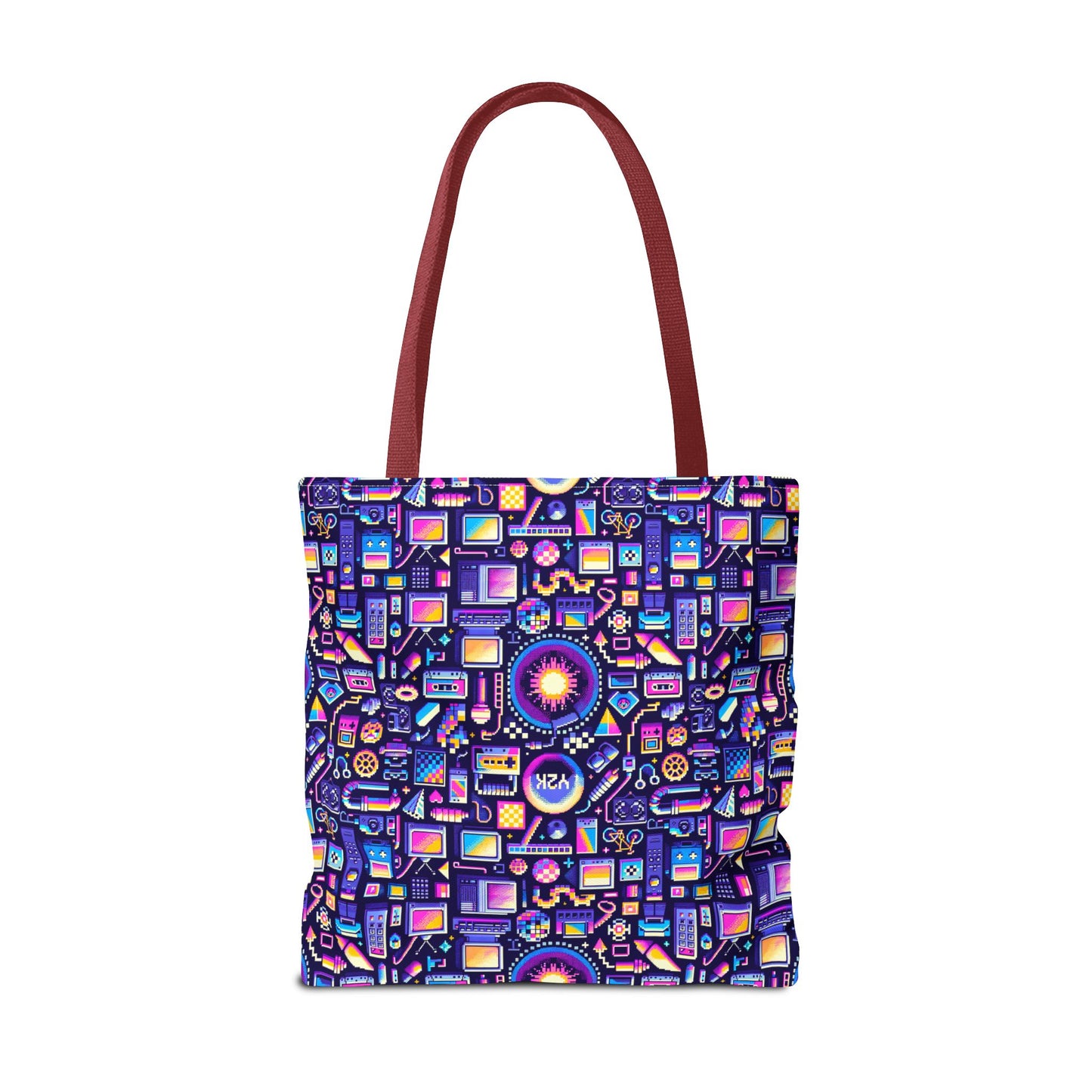 Digital Nostalgia Modern Retro Fusion Tote Bag - 8404 Design-64