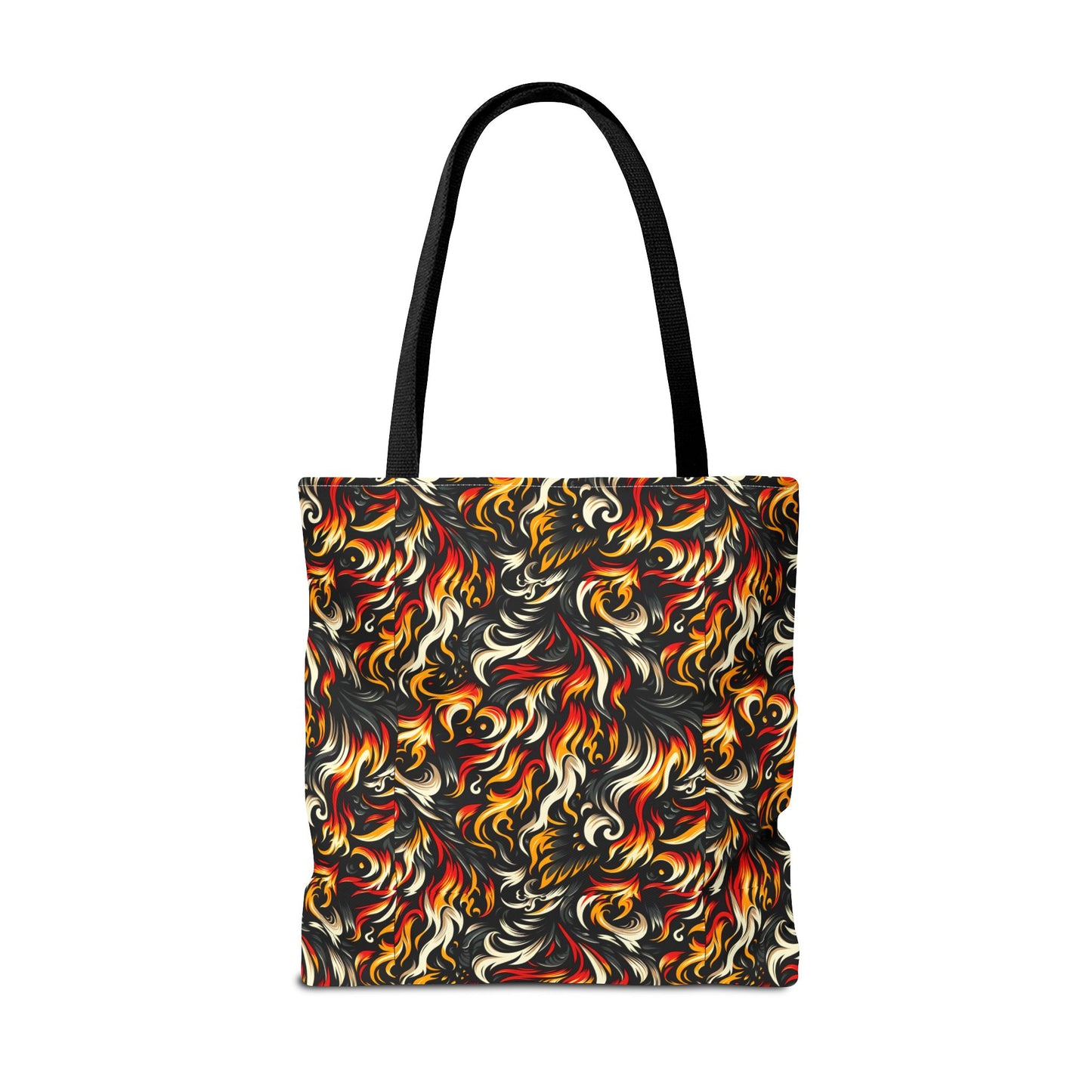 Fire & Flames Bold Streetwear Statement Tote Bag - 8404 Design-55