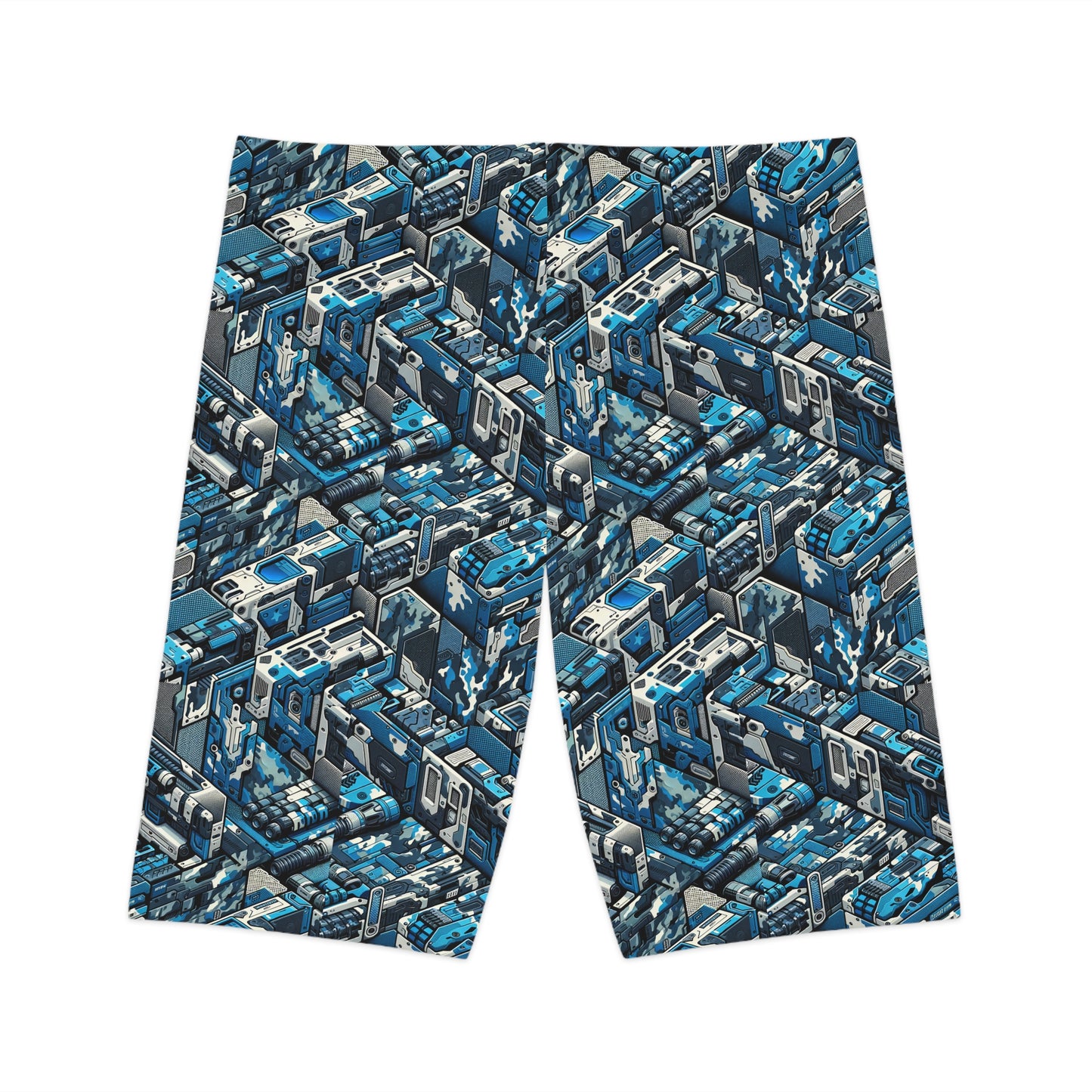 Tech Urban Camo Tech-Forward Streetwear With a Futuristic Military Edge Women's Bike Shorts - 8404 Design-51