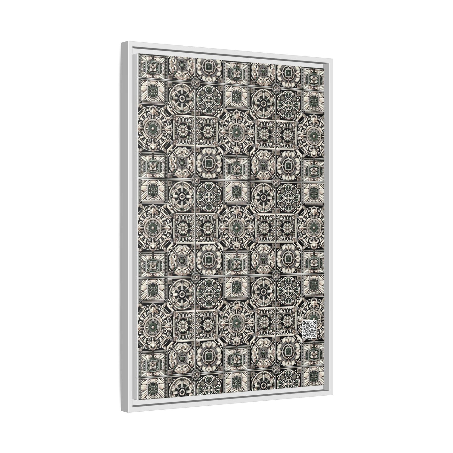Cyber Garden Party Tech Garden Extravaganza Matte Canvas, Framed (multi-Color) - 8404 Design-45 A