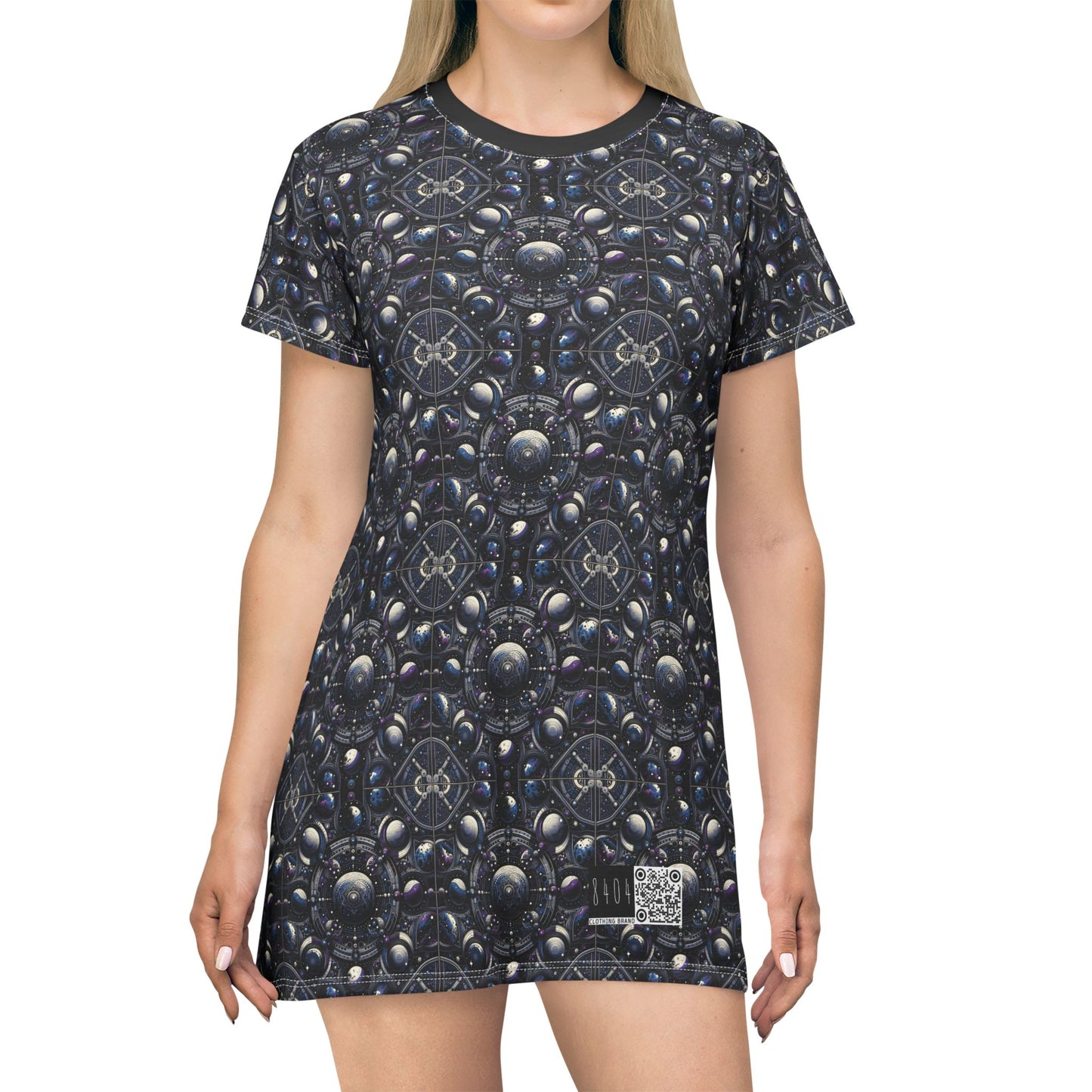 Tech Astronaut Tech-Forward Streetwear Meets Space Exploration T-Shirt Dress - 8404 Design-46