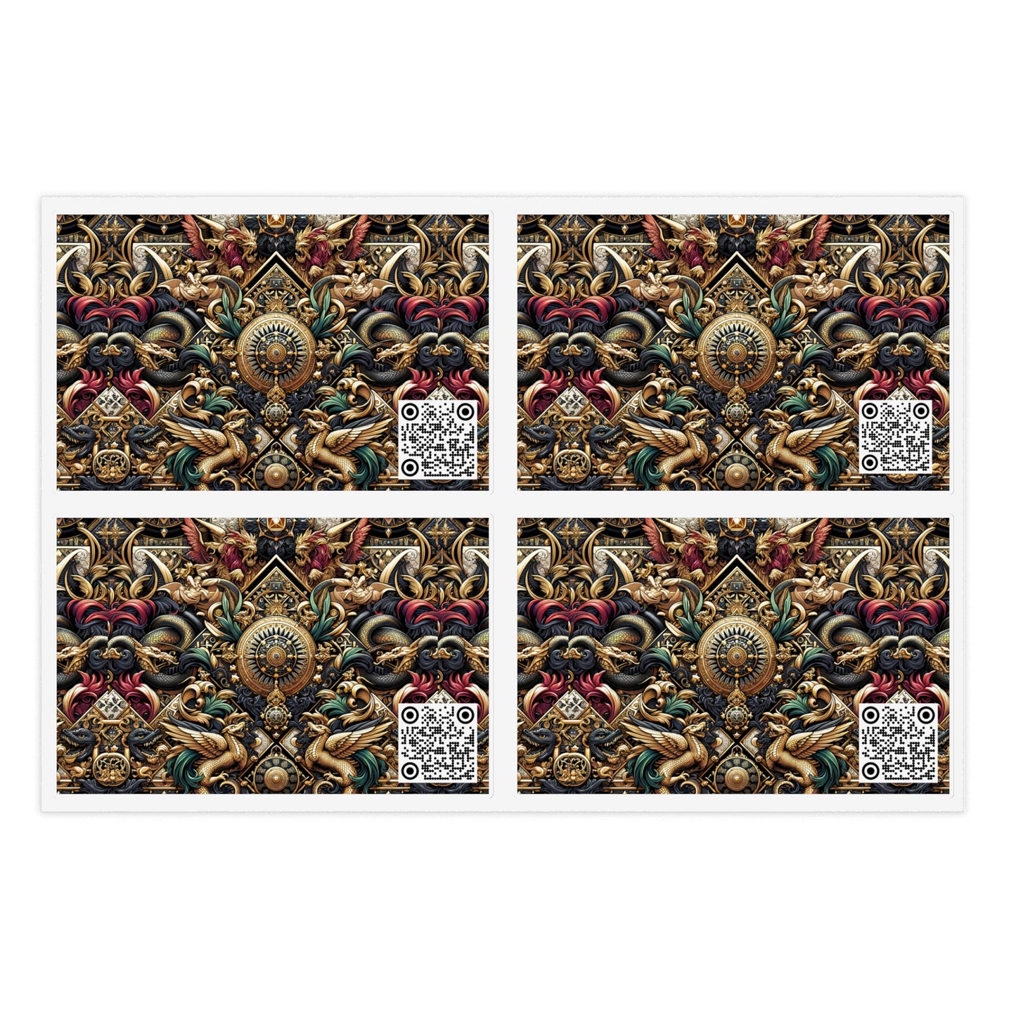 Digital Renaissance Luxurious Streetwear Inspired By Classical Art With a Modern Twist Sticker Sheets - 8404 Design-76
