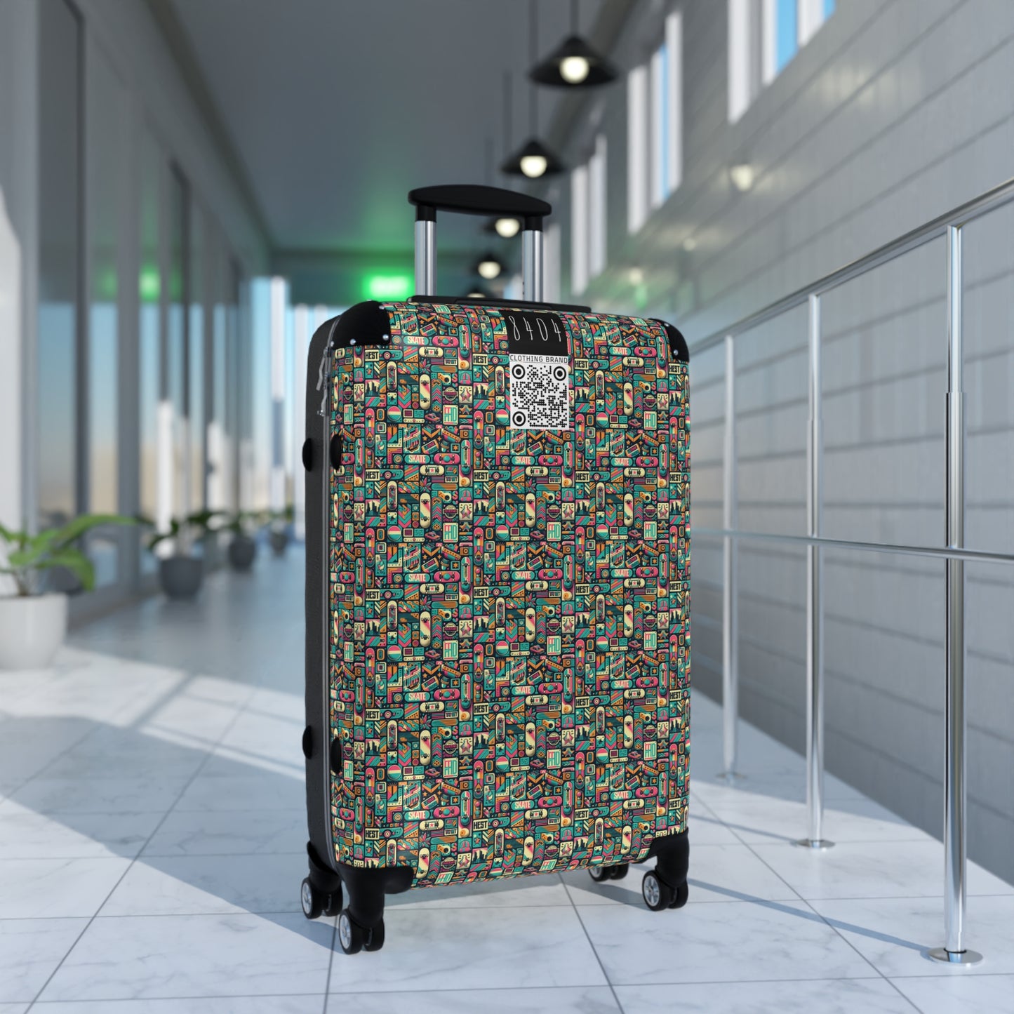Skate Culture Revival Urban Retro Cool Suitcase - 8404 Design-61