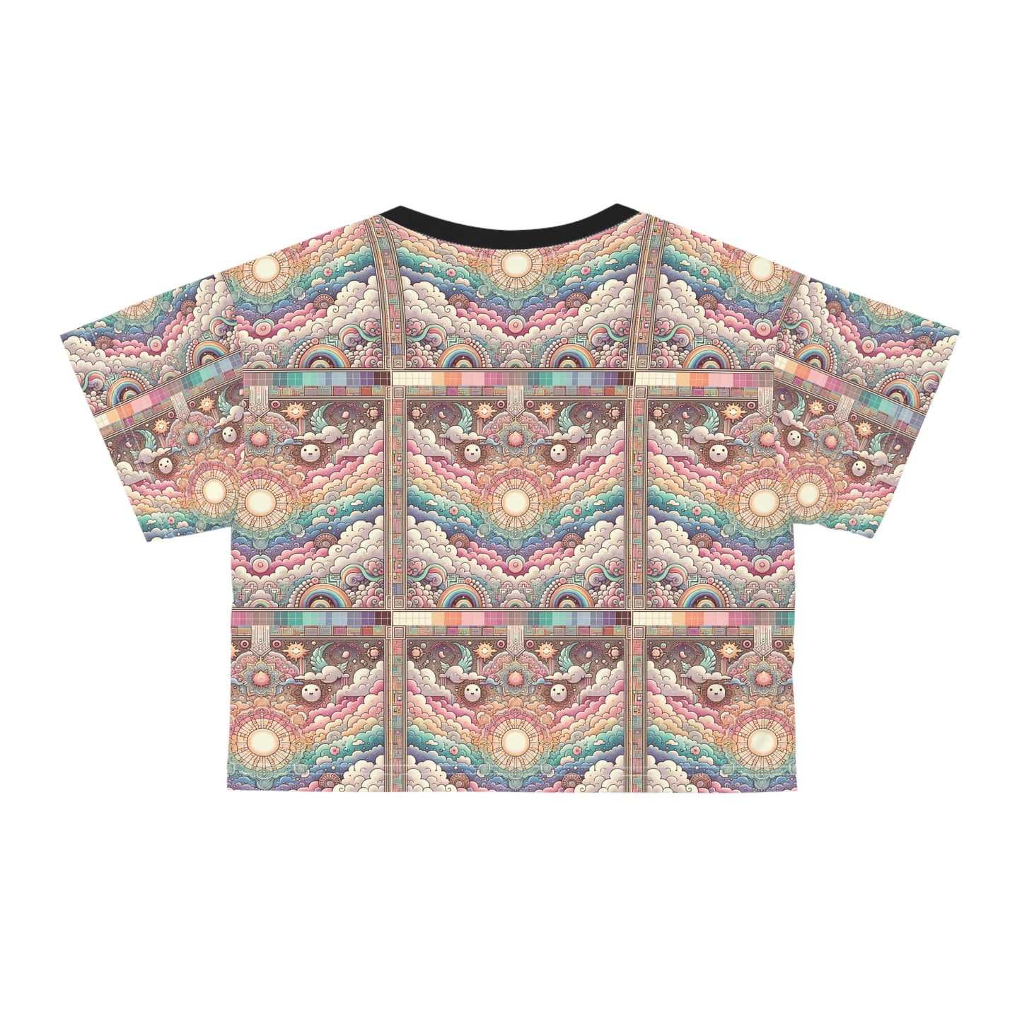 Digital Dreamland Whimsical and Nostalgic Streetwear With a Digital Twist Crop Tee - 8404 Design-56