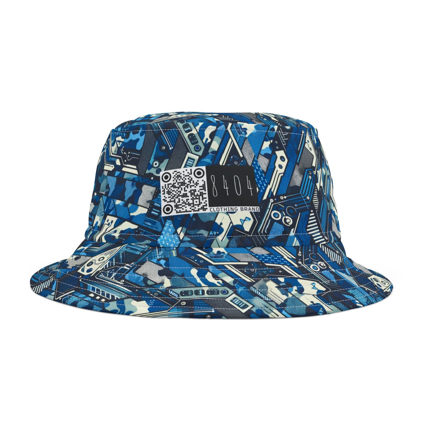 Tech Urban Camo Tech-Forward Streetwear With a Futuristic Military Edge Bucket Hat - 8404 Design-39