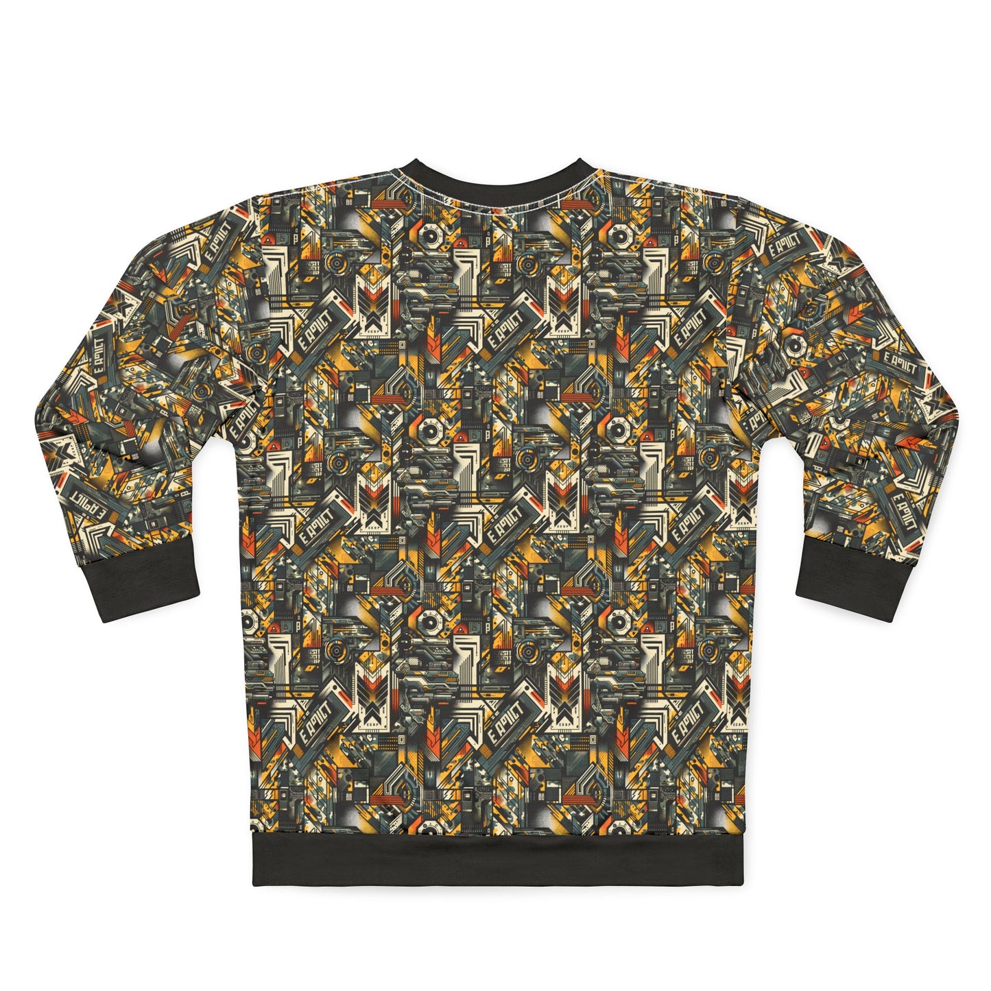 Digital Punk Futuristic Grunge Sweatshirt - 8404 Design-49