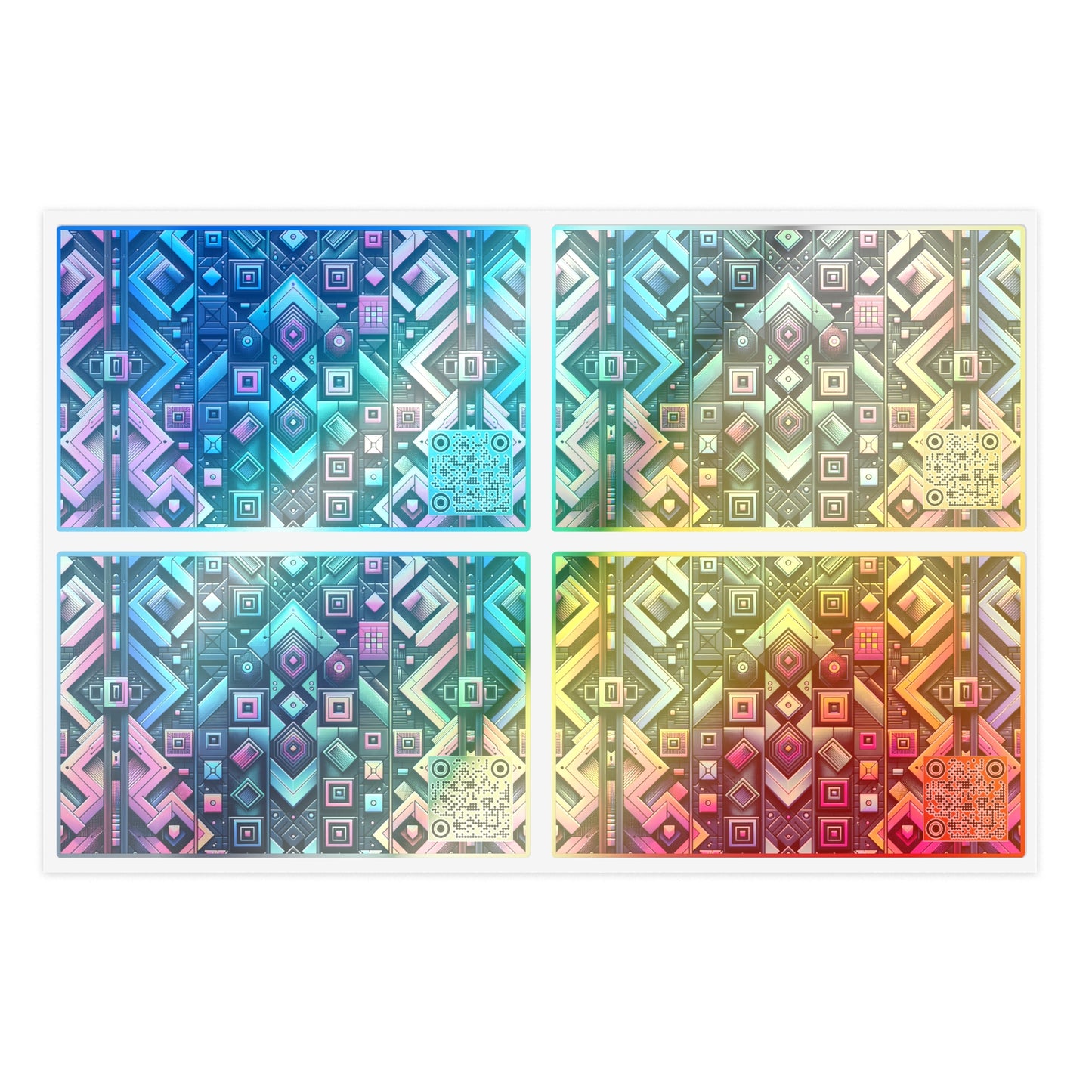 Tech-Inspired Graphics Cyberpunk Cool Sticker Sheets - 8404 Design-58