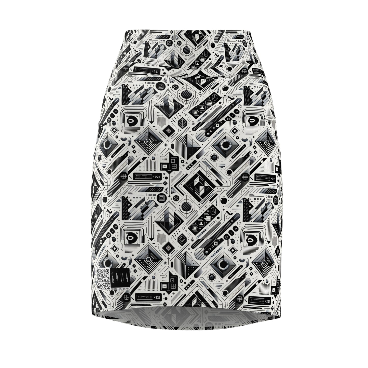 Tech Minimalism Minimalist Tech Women's Pencil Skirt - 8404 Design-72