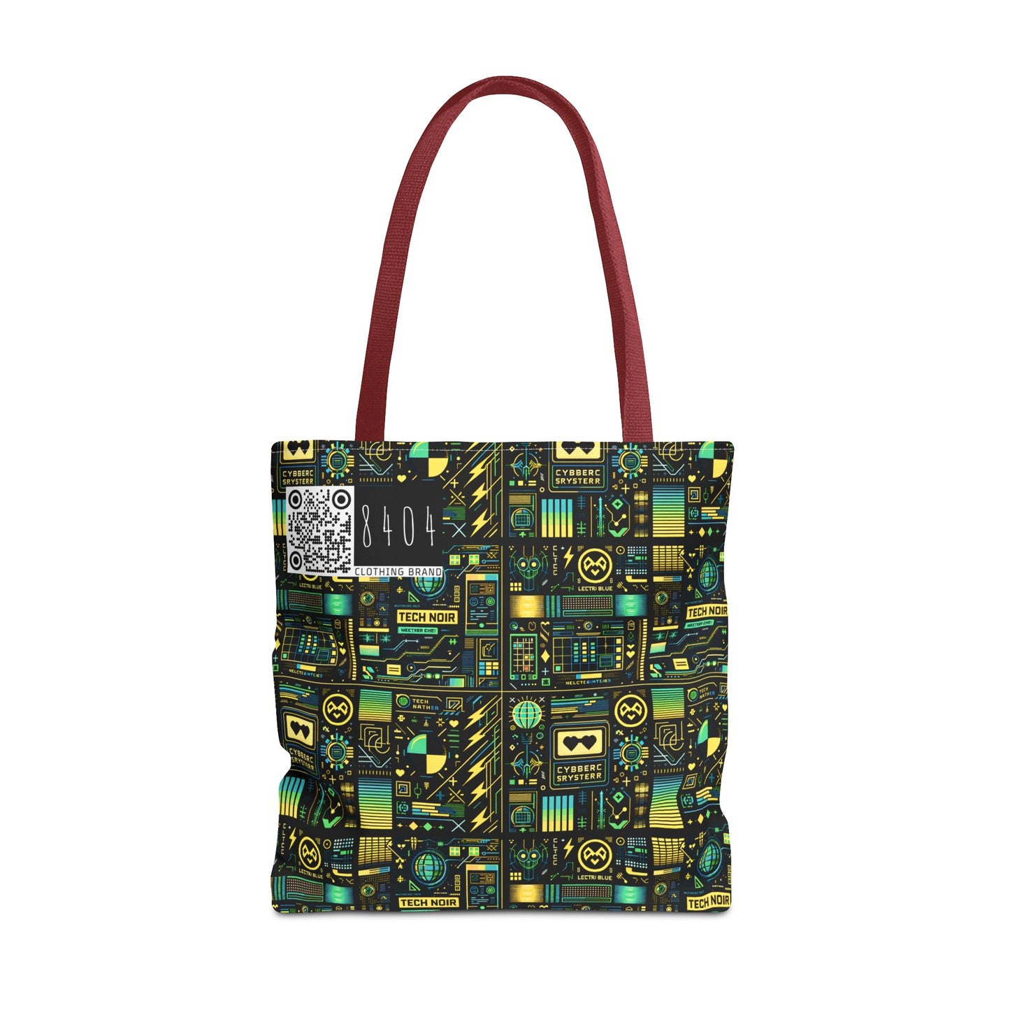 Digital Dystopia Tech Noir Tote Bag - 8404 Design-57
