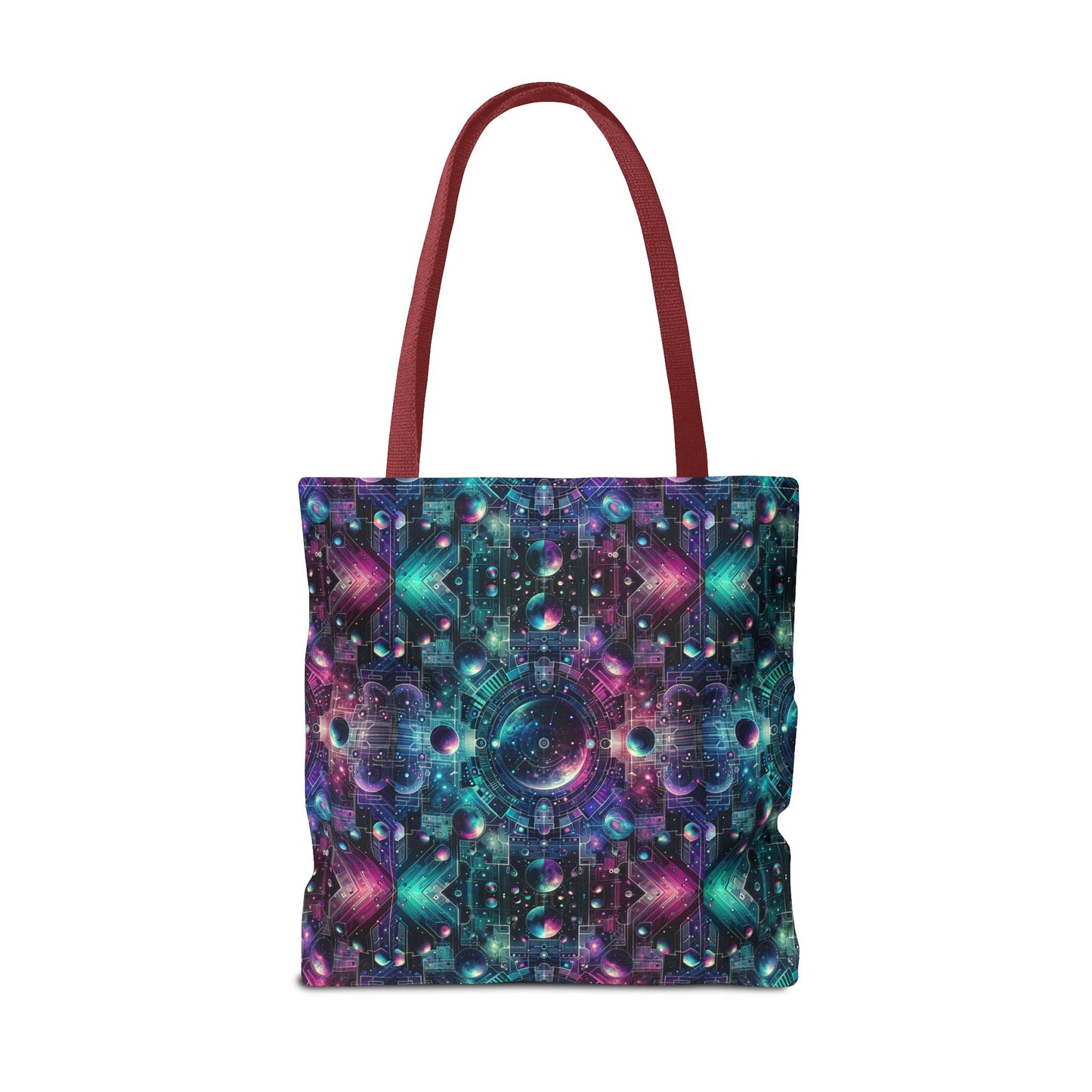 Galactic Hues Tech-Forward Cosmic Fusion Tote Bag - 8404 Design-59