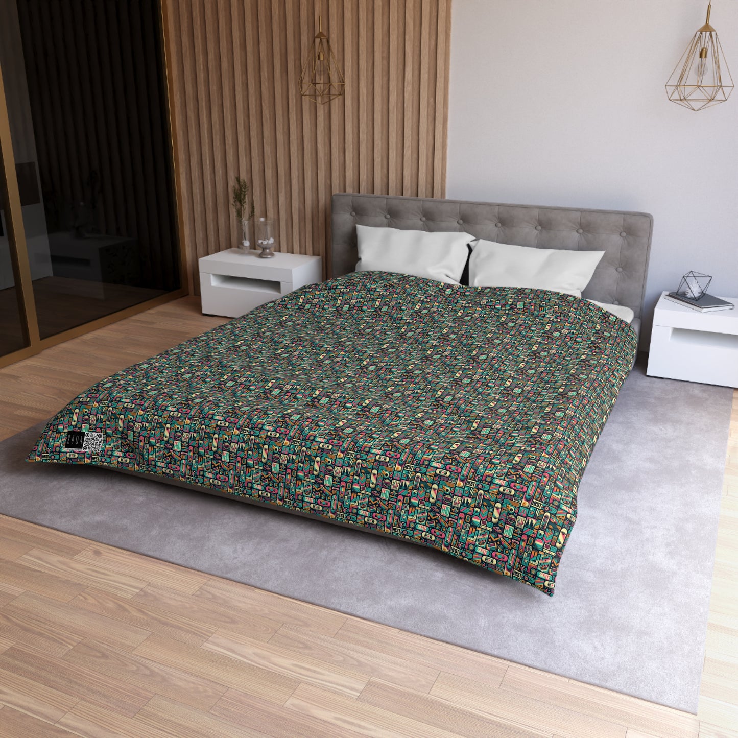 Skate Culture Revival Urban Retro Cool Microfiber Duvet Cover - 8404 Design-61