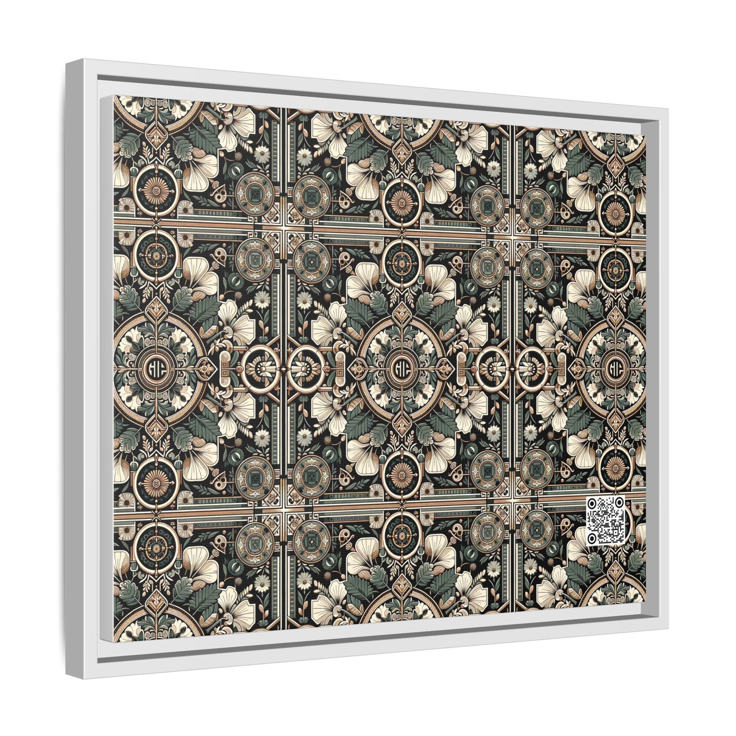 Cyber Garden Party Tech Garden Extravaganza Matte Canvas, Framed (multi-Color) - 8404 Design-66 A