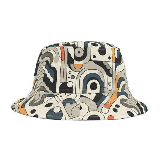 Modern Minimalism Minimalist Tech Bucket Hat - 8404 Design-60