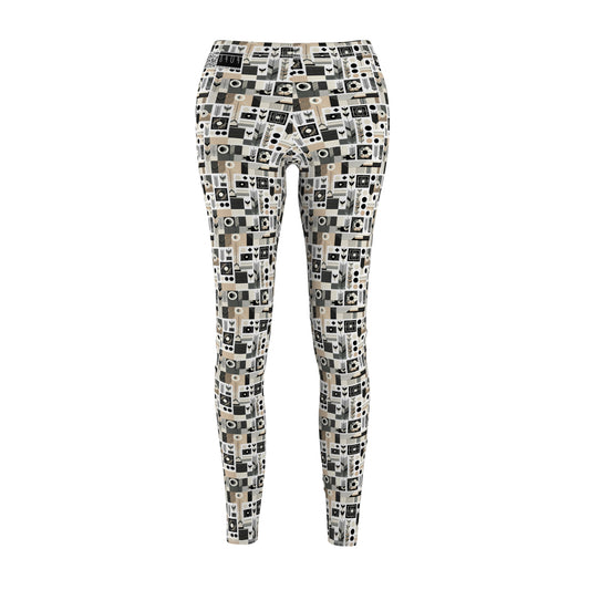 Elevated Athleisure Modern Sophistication With Sporty Elements Women's Cut & Sew Casual Leggings - 8404 Design-57