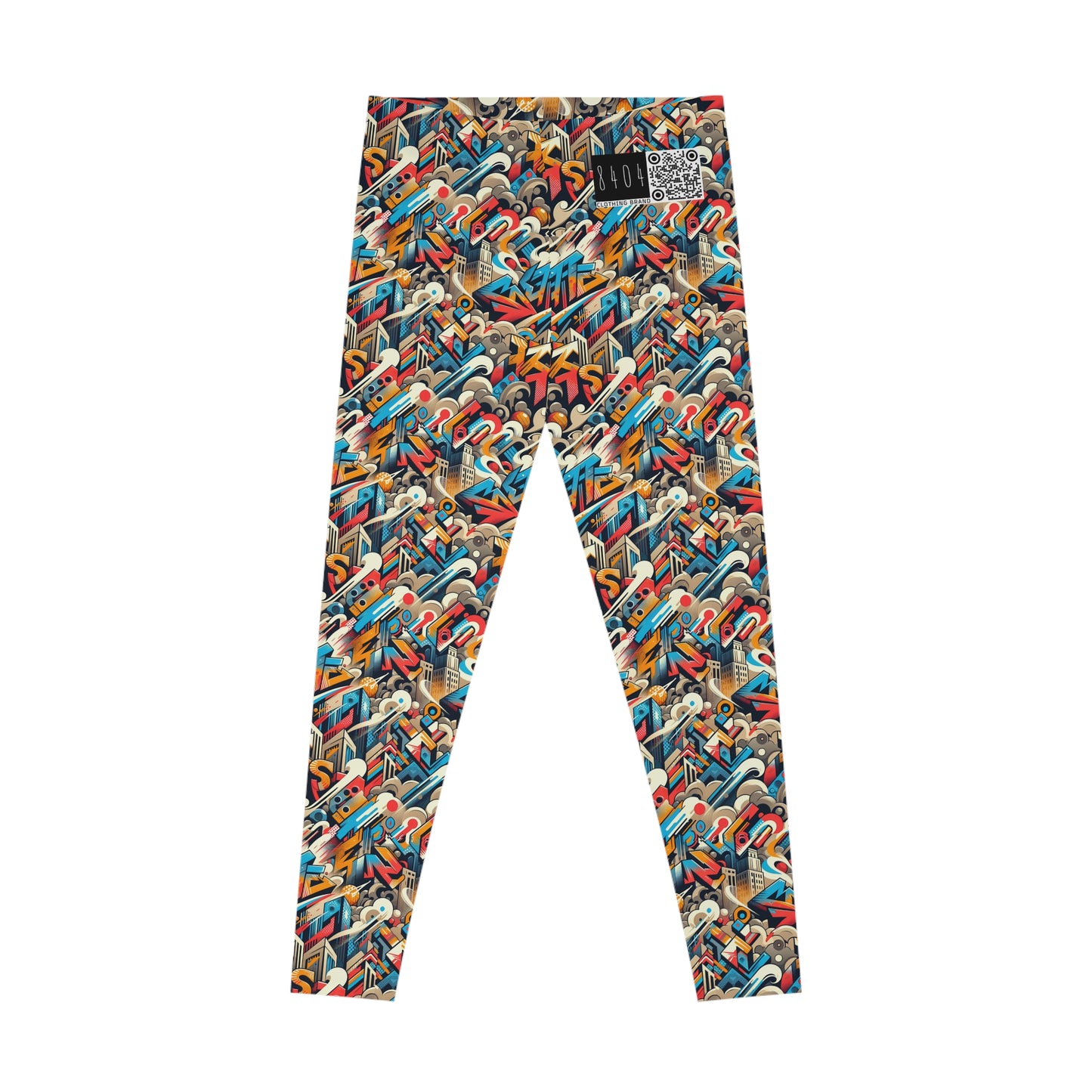Neo-Traditional Street Art Modern Street Art Fusion Stretch Leggings - 8404 Design-44