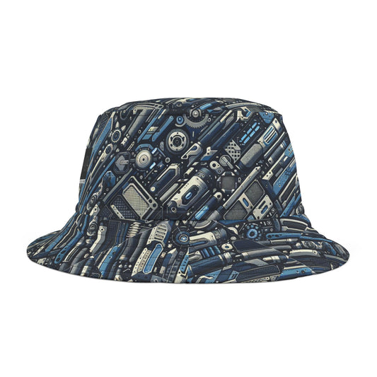 Tech Utility Fusion Tech-Forward Utility With a Futuristic Edge Bucket Hat - 8404 Design-50