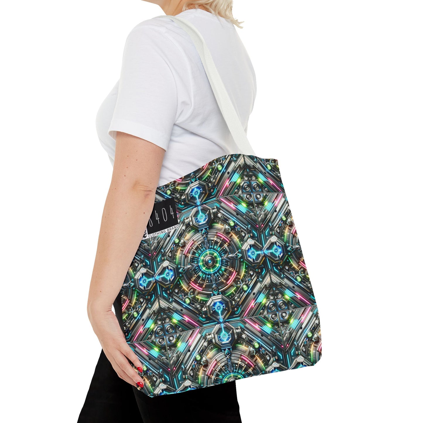 Tech-Infused Futurism Futuristic Tech Tote Bag - 8404 Design-53