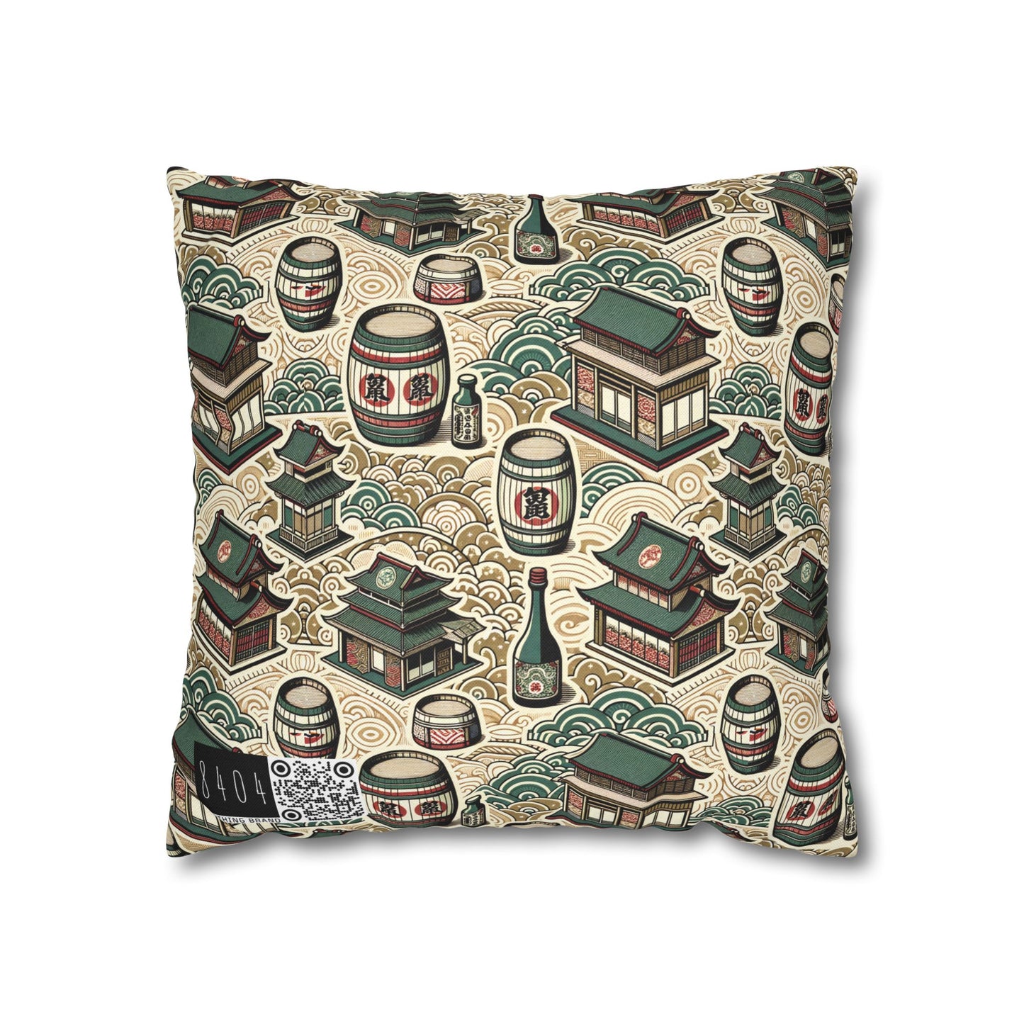 Cultural Artisanal Fusion Contemporary Cultural Elegance Spun Polyester Square Pillowcase - 8404 Design-68
