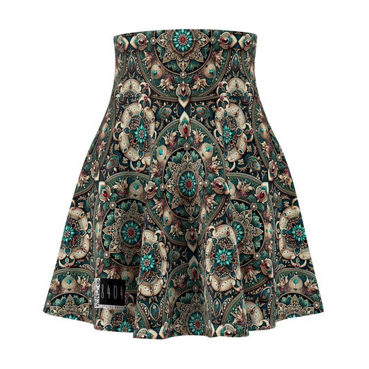 Neo-Dandyism Modern Dandy Streetwear Women's Skater Skirt - 8404 Design-56