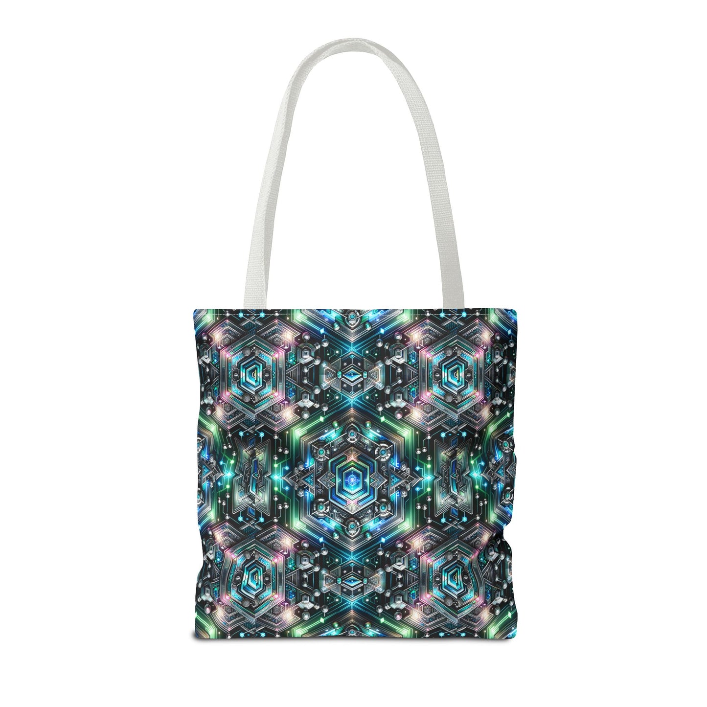 Tech-Infused Futurism Futuristic Tech Tote Bag - 8404 Design-63