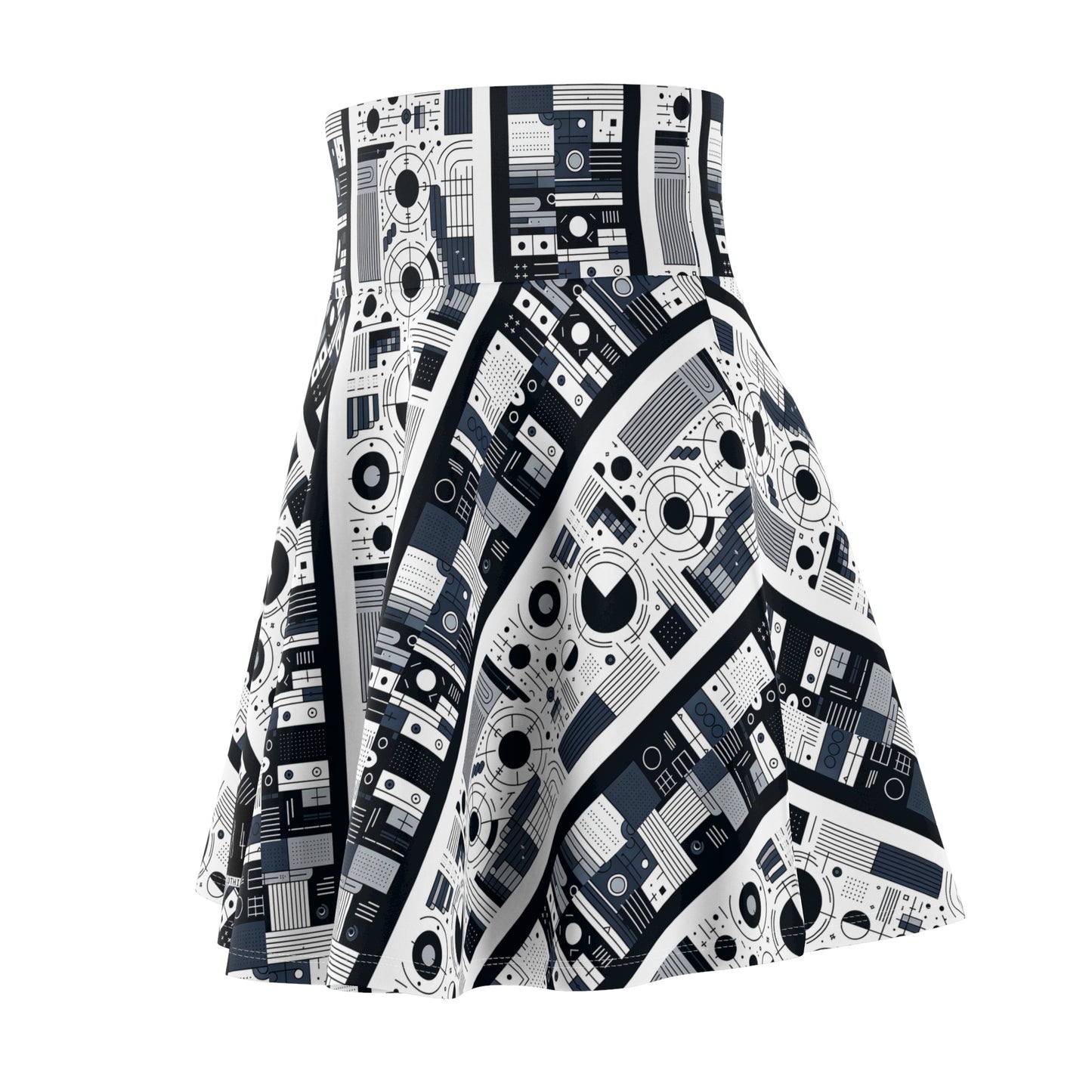 Minimalist Athleisure Minimalist Tech Women's Skater Skirt - 8404 Design-54