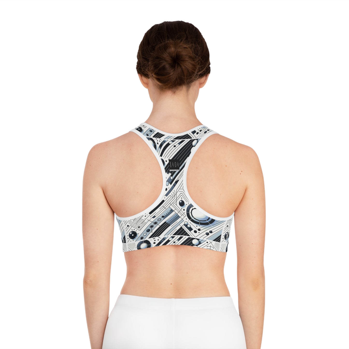 Tech Minimalism Minimalist Tech Sports Bra - 8404 Design-70