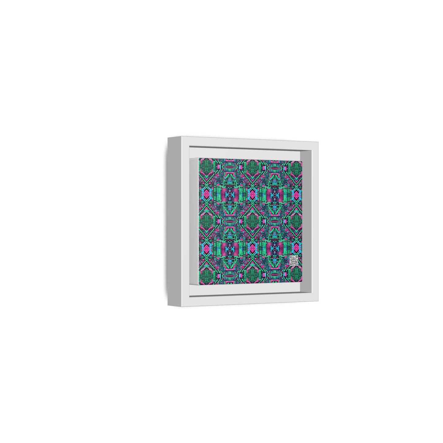 Digital Glitch Vibes Tech-Inspired Streetwear Matte Canvas, Framed (multi-Color) - 8404 Design-71 B
