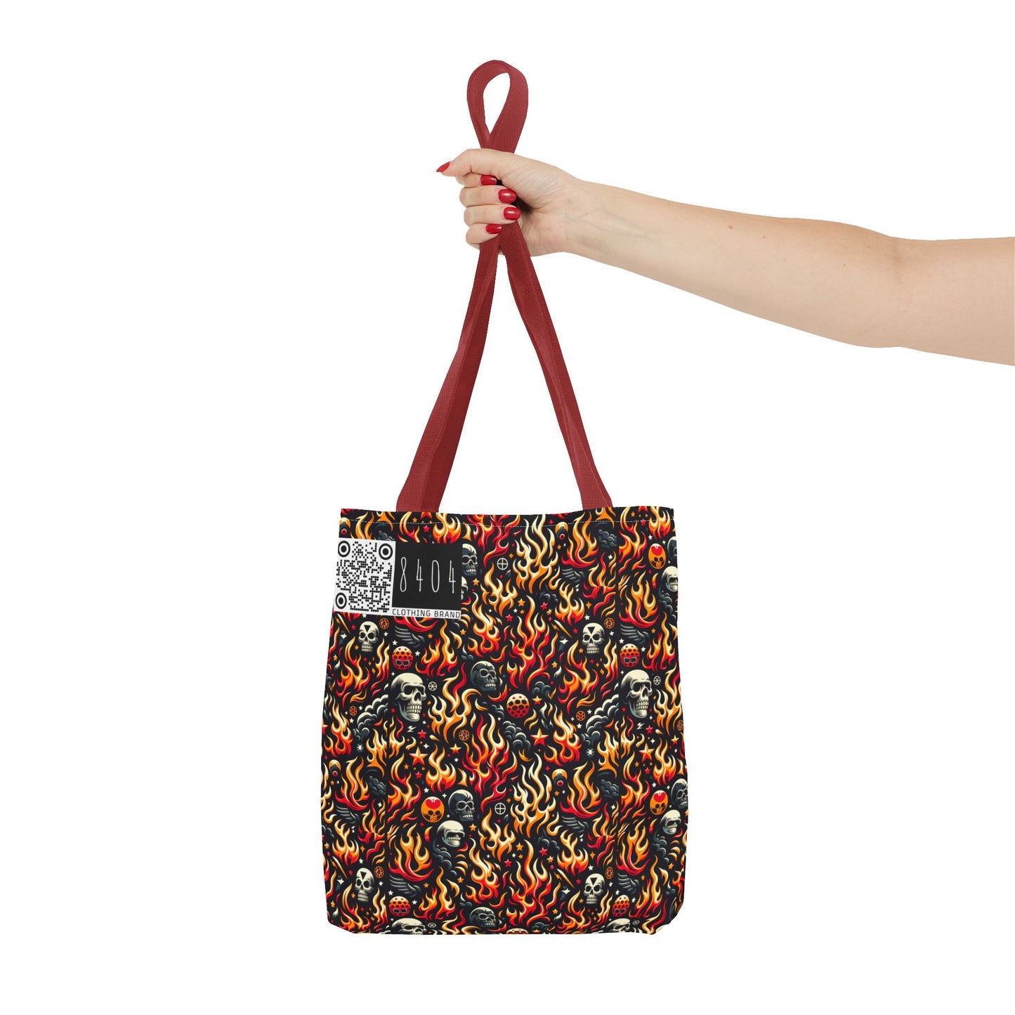 Flame Graphics Maximalist Streetwear Tote Bag - 8404 Design-76