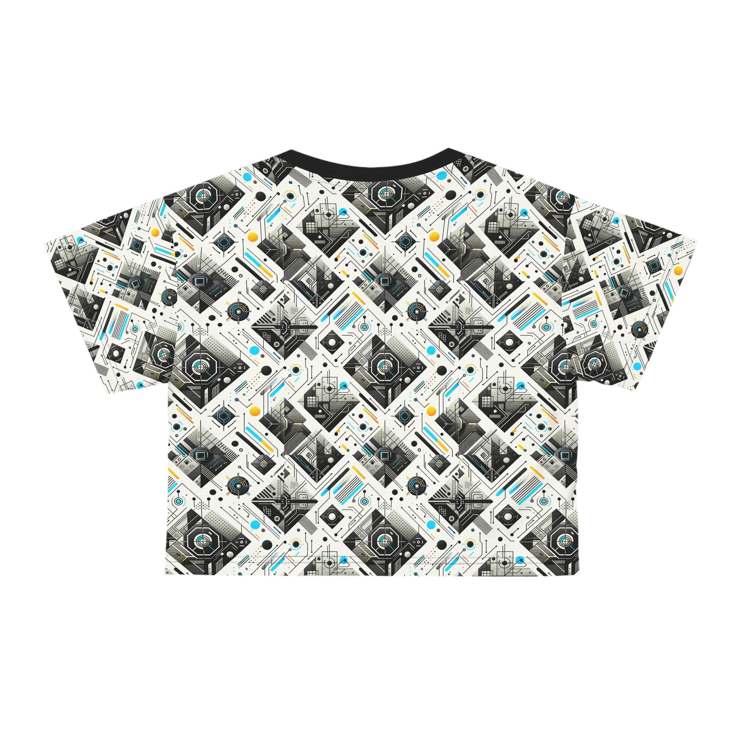 Tech Minimalism Minimalist Tech Crop Tee - 8404 Design-47