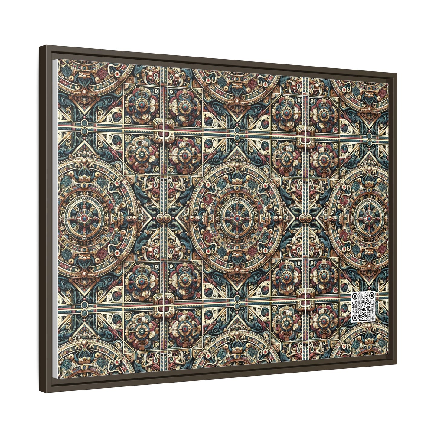 Urban Renaissance Historical Fusion With Street Edge Matte Canvas, Framed (multi-Color) - 8404 Design-57 A