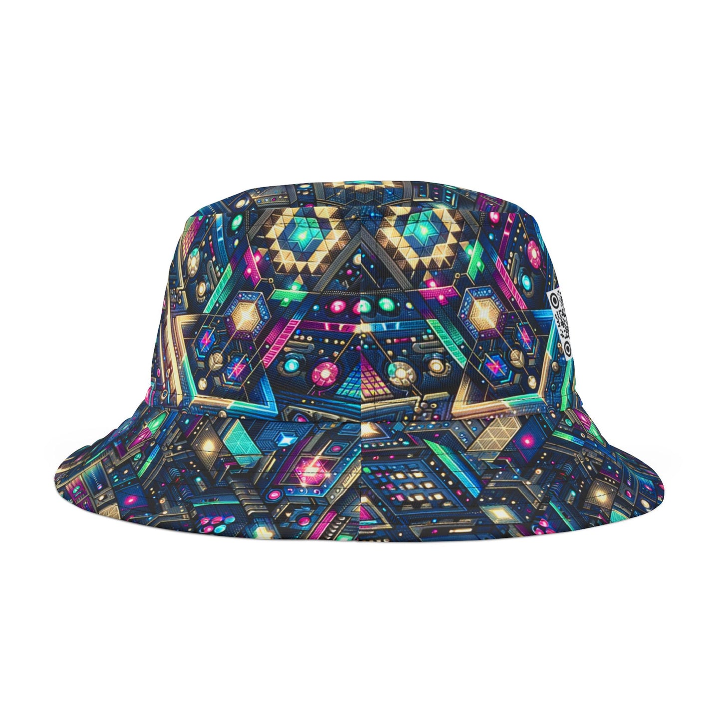 Digital Renaissance Tech-Forward Maximalism Bucket Hat - 8404 Design-50