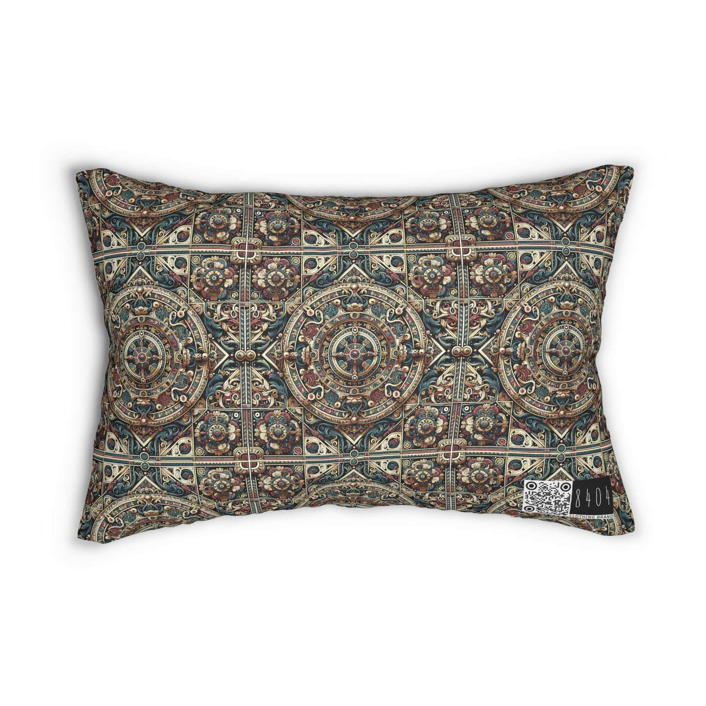 Urban Renaissance Historical Fusion With Street Edge Spun Polyester Lumbar Pillow - 8404 Design-57 B