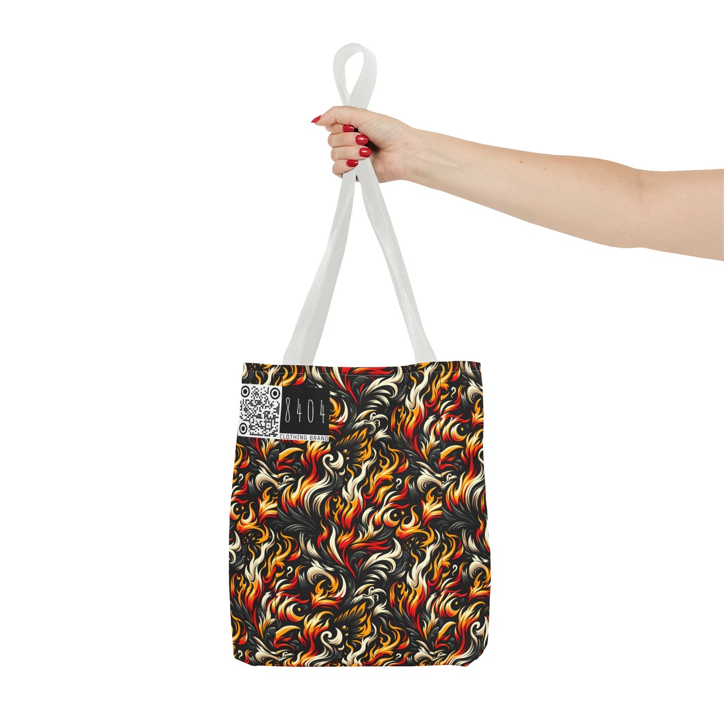 Fire & Flames Bold Streetwear Statement Tote Bag - 8404 Design-55