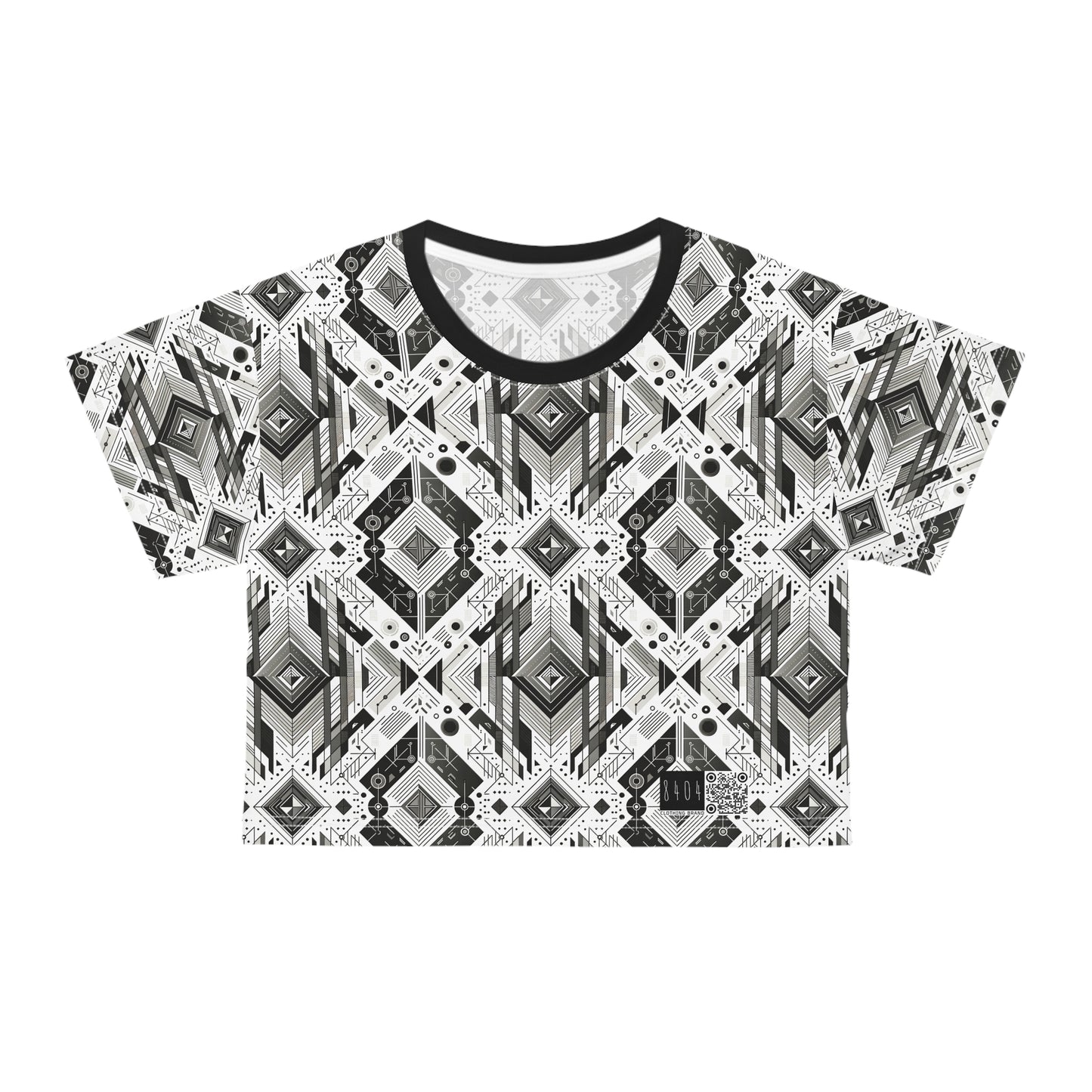 Digital Minimalism Minimalist Tech Crop Tee - 8404 Design-51
