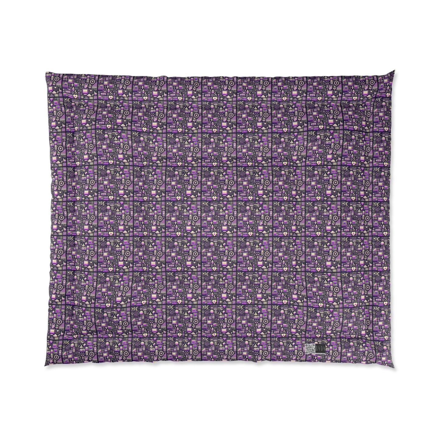 Digital Nostalgia Remix Modern Vintage Fusion Comforter - 8404 Design-54