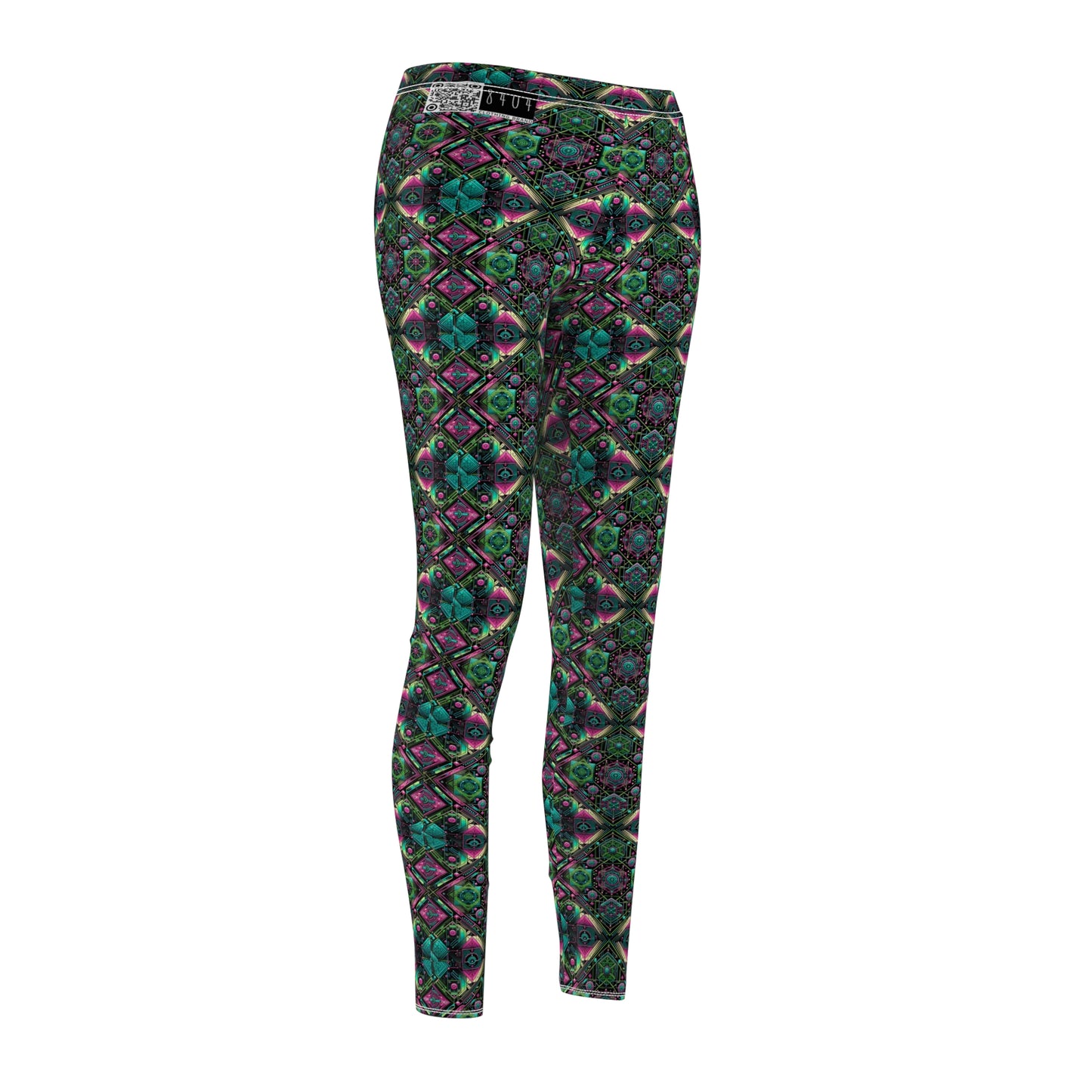 Tech-Infused Graphics Tech-Forward Streetwear Women's Cut & Sew Casual Leggings - 8404 Design-45