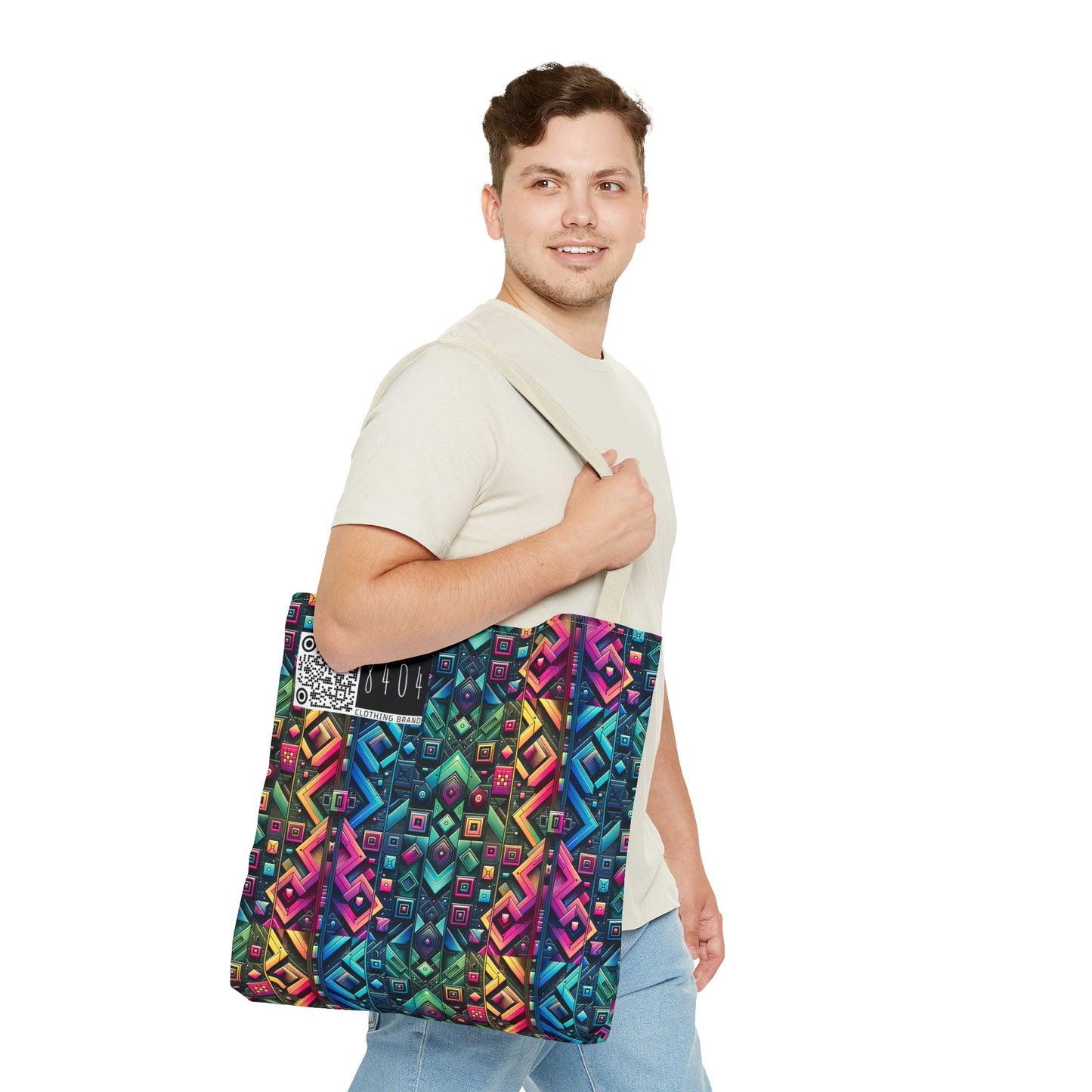 Tech-Inspired Graphics Cyberpunk Cool Tote Bag - 8404 Design-58