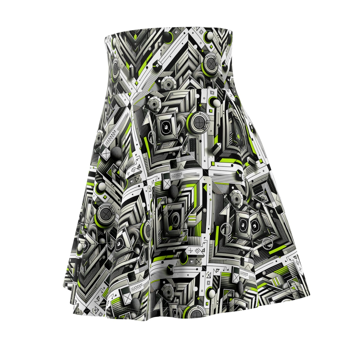 Elevated Sporty Tech Tech-Forward Streetwear Women's Skater Skirt - 8404 Design-70