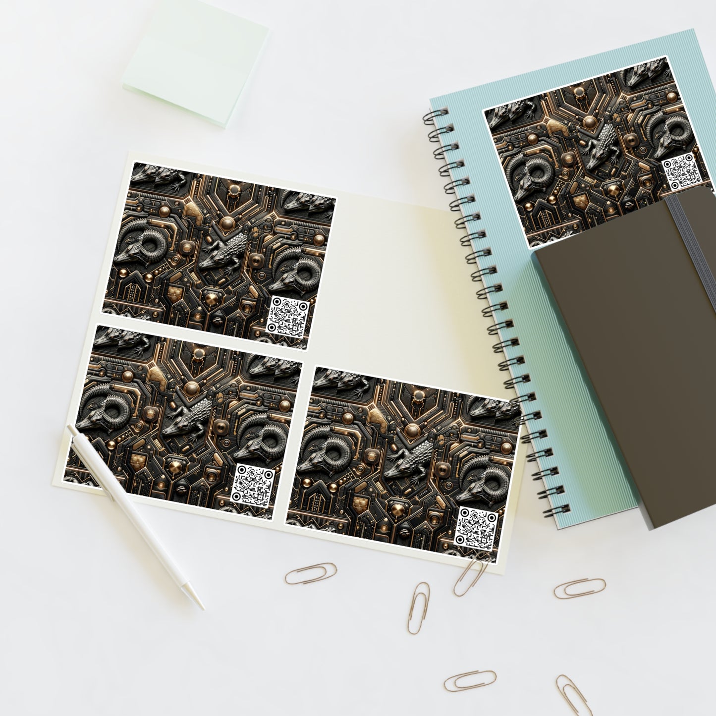 Tech Noir Fusion Sleek Tech Luxe Sticker Sheets - 8404 Design-62