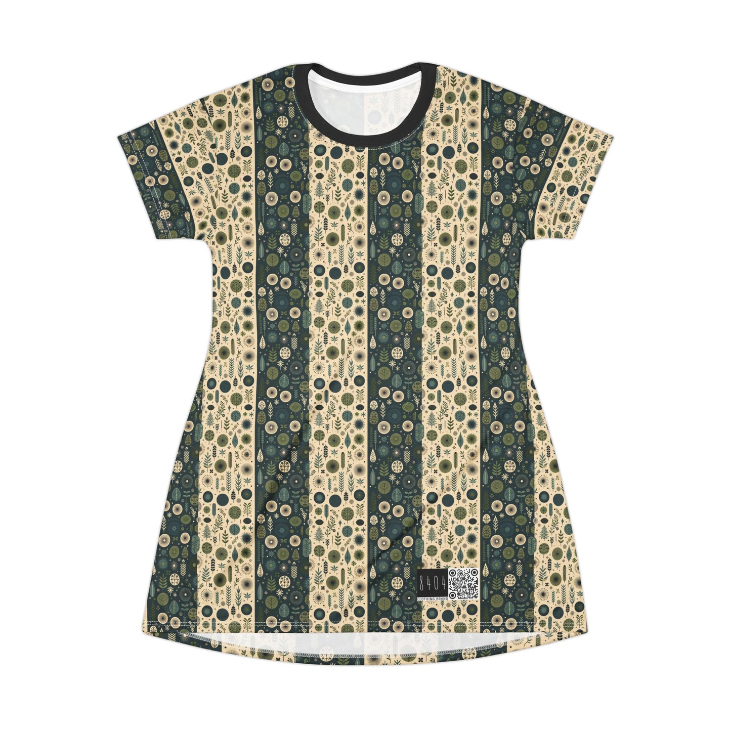 Sustainable Street Utility Sustainable Tech Streetwear T-Shirt Dress - 8404 Design-62