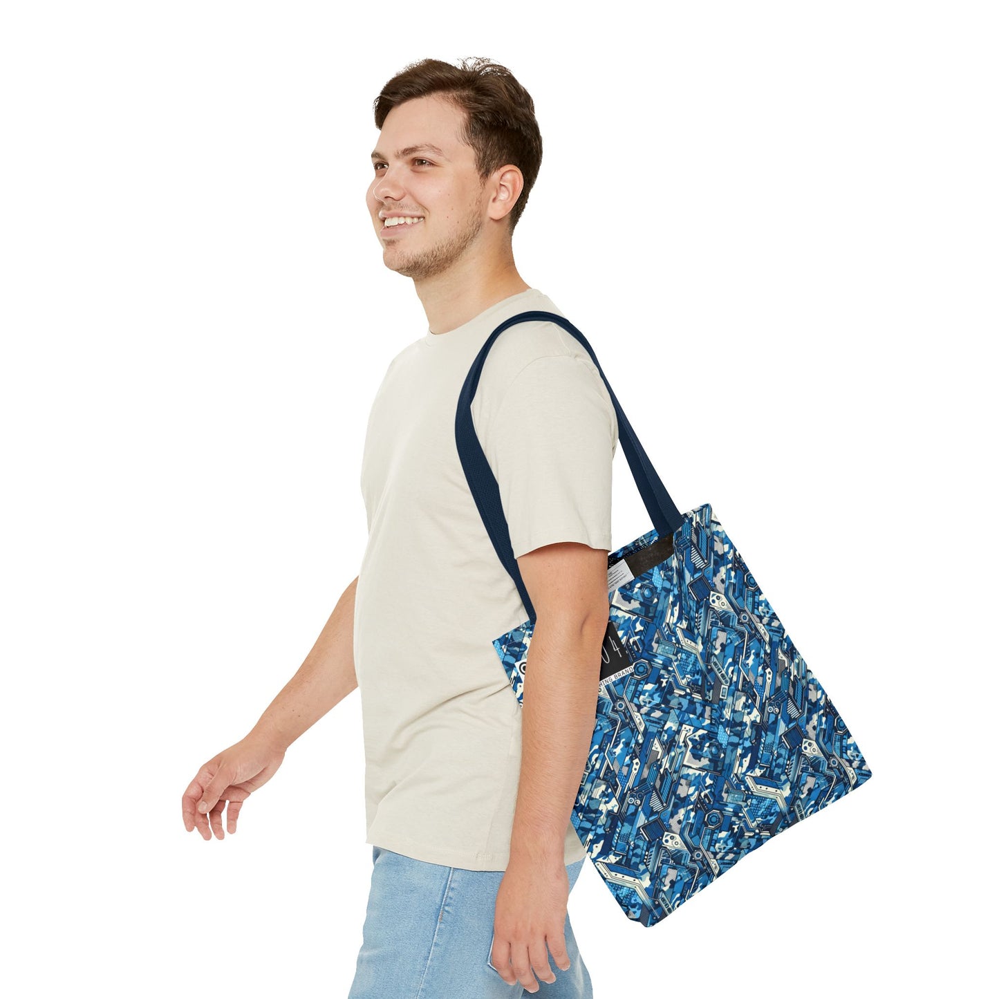 Tech Urban Camo Tech-Forward Streetwear With a Futuristic Military Edge Tote Bag - 8404 Design-39