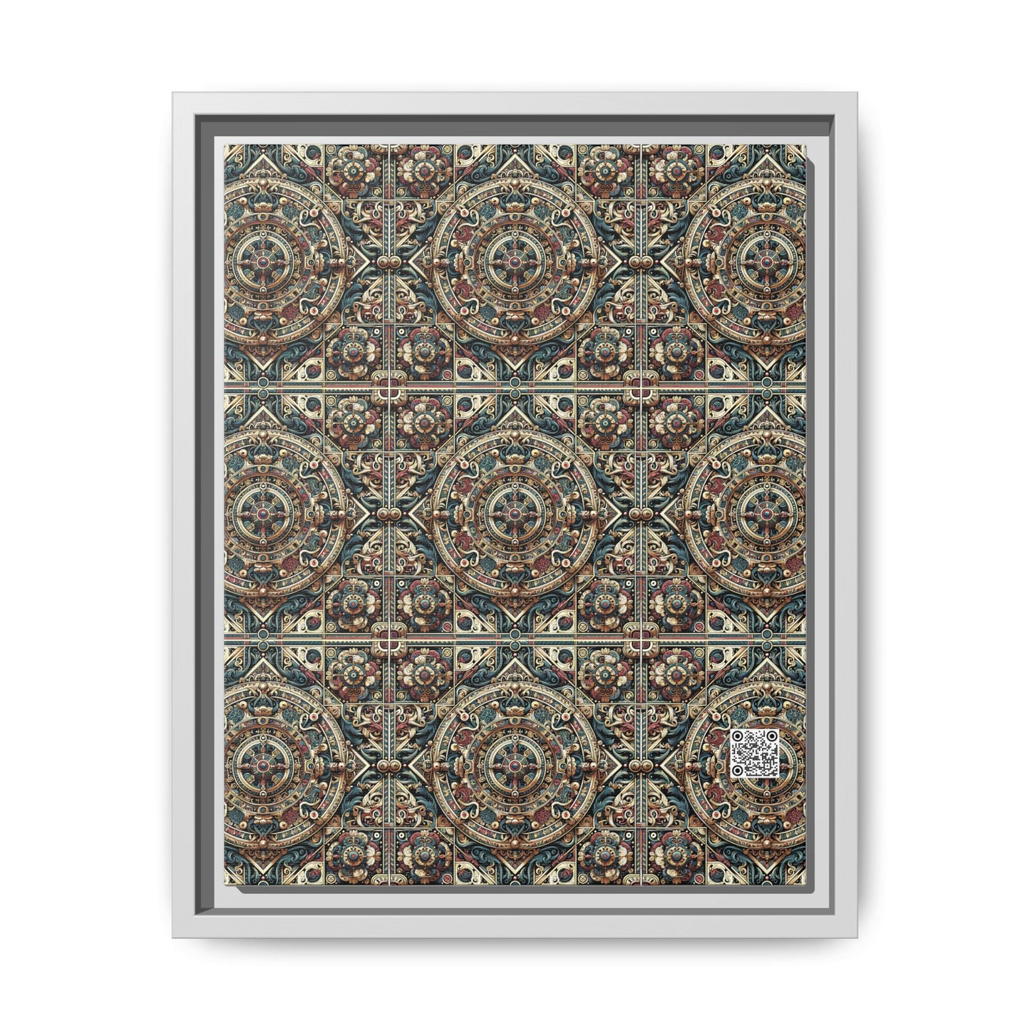 Urban Renaissance Historical Fusion With Street Edge Matte Canvas, Framed (multi-Color) - 8404 Design-57 A